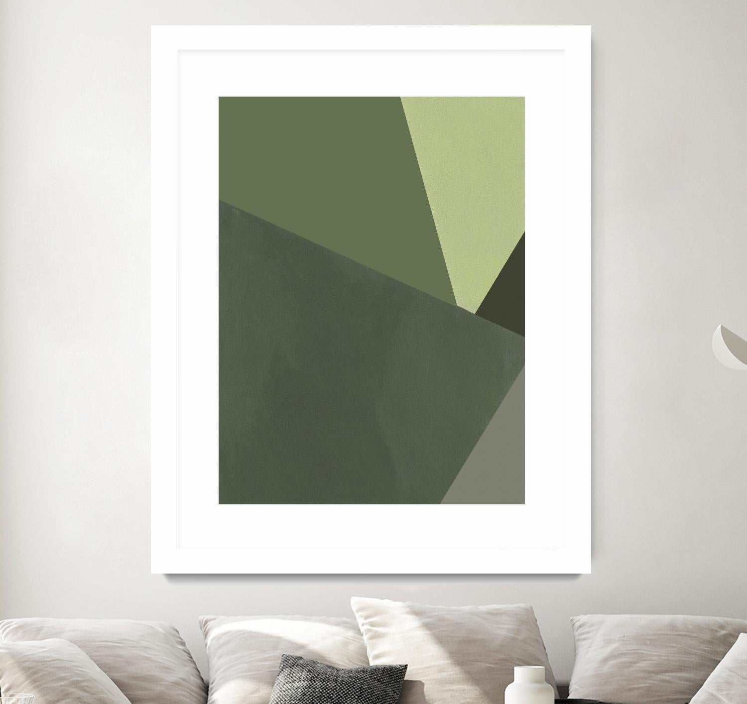 Sage Prism III by Jacob Green on GIANT ART - green abstract abstract