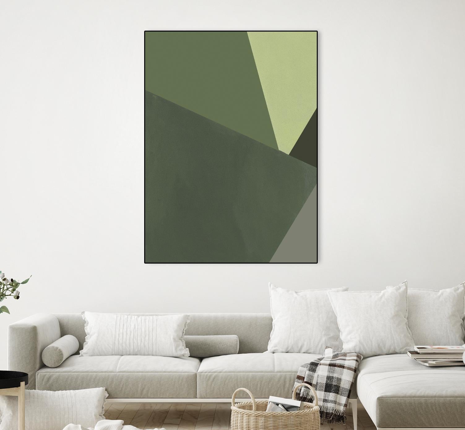 Sage Prism III by Jacob Green on GIANT ART - green abstract abstract