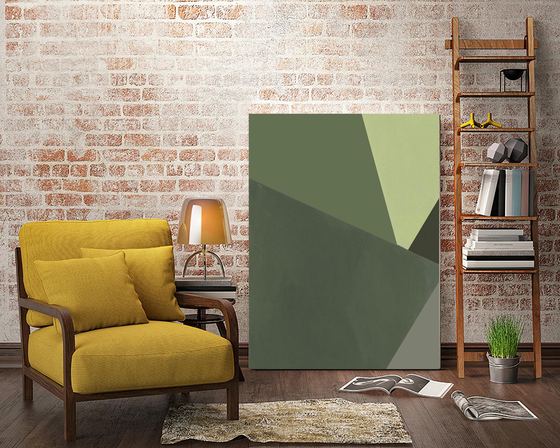 Sage Prism III by Jacob Green on GIANT ART - green abstract abstract