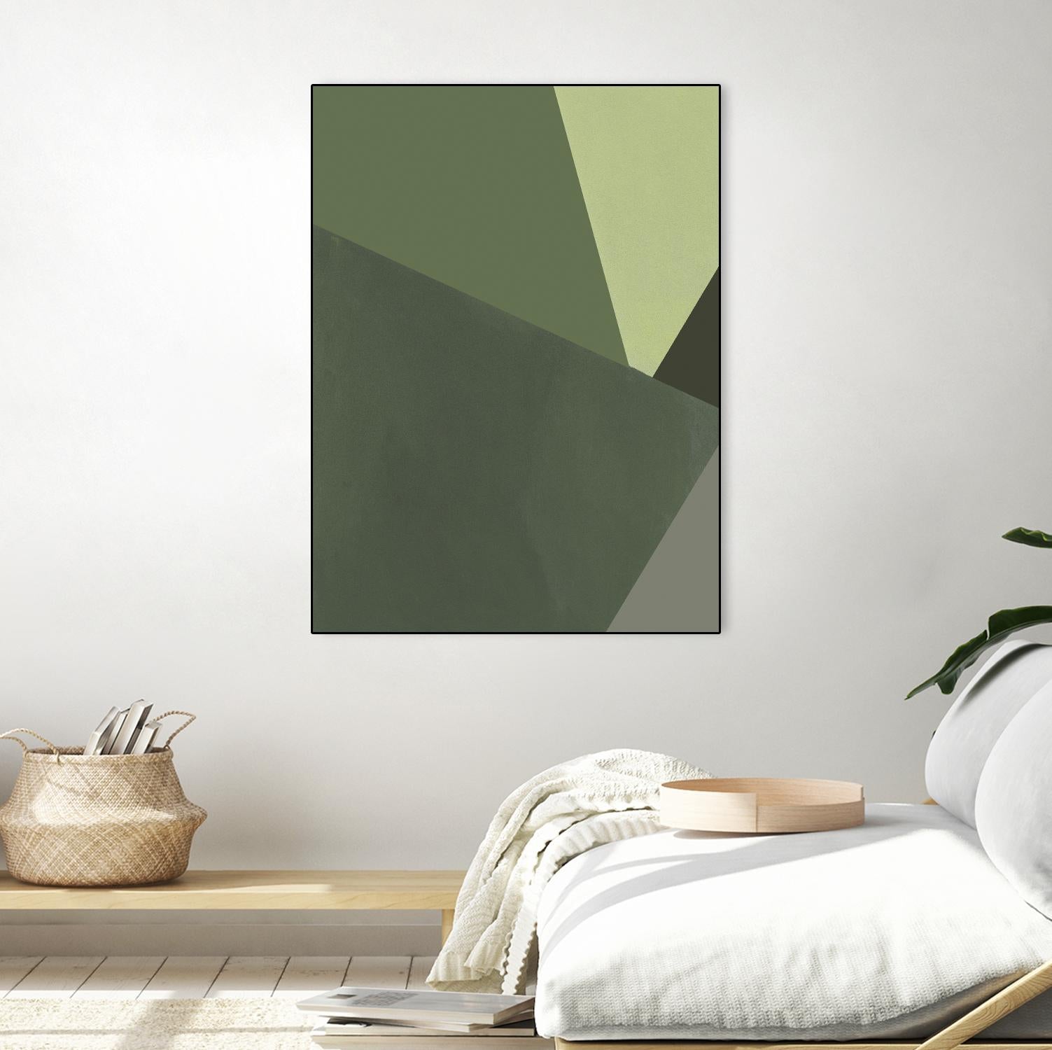 Sage Prism III by Jacob Green on GIANT ART - green abstract abstract