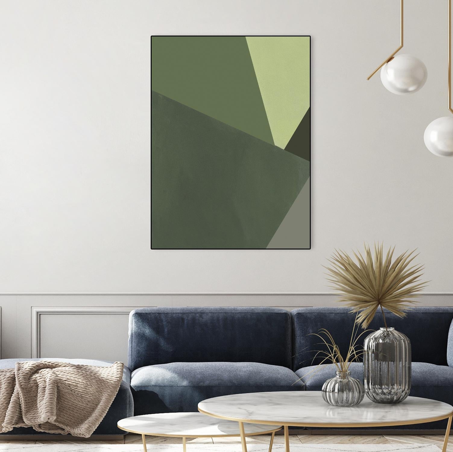 Sage Prism III by Jacob Green on GIANT ART - green abstract abstract