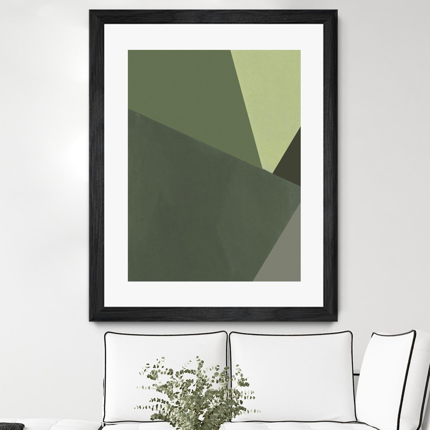Sage Prism III by Jacob Green on GIANT ART - green abstract abstract