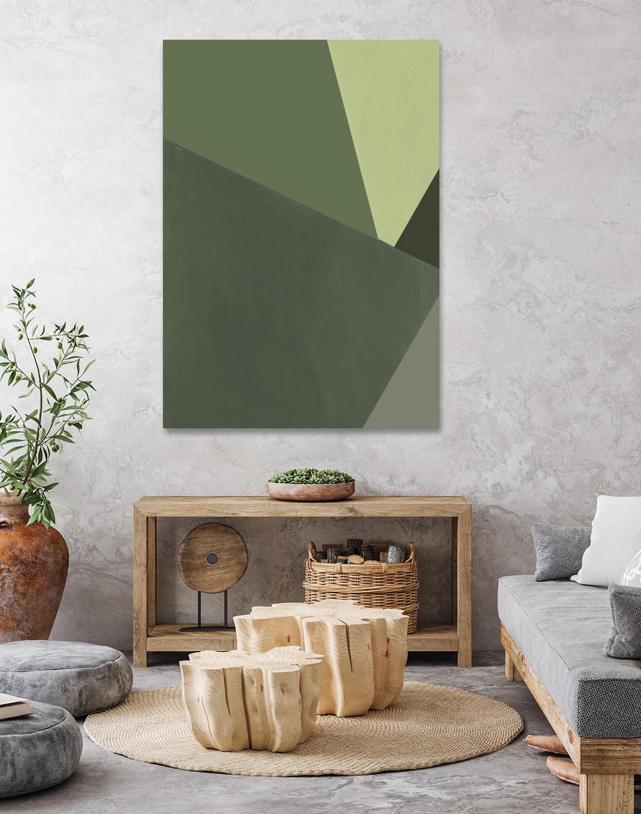 Sage Prism III by Jacob Green on GIANT ART - green abstract abstract