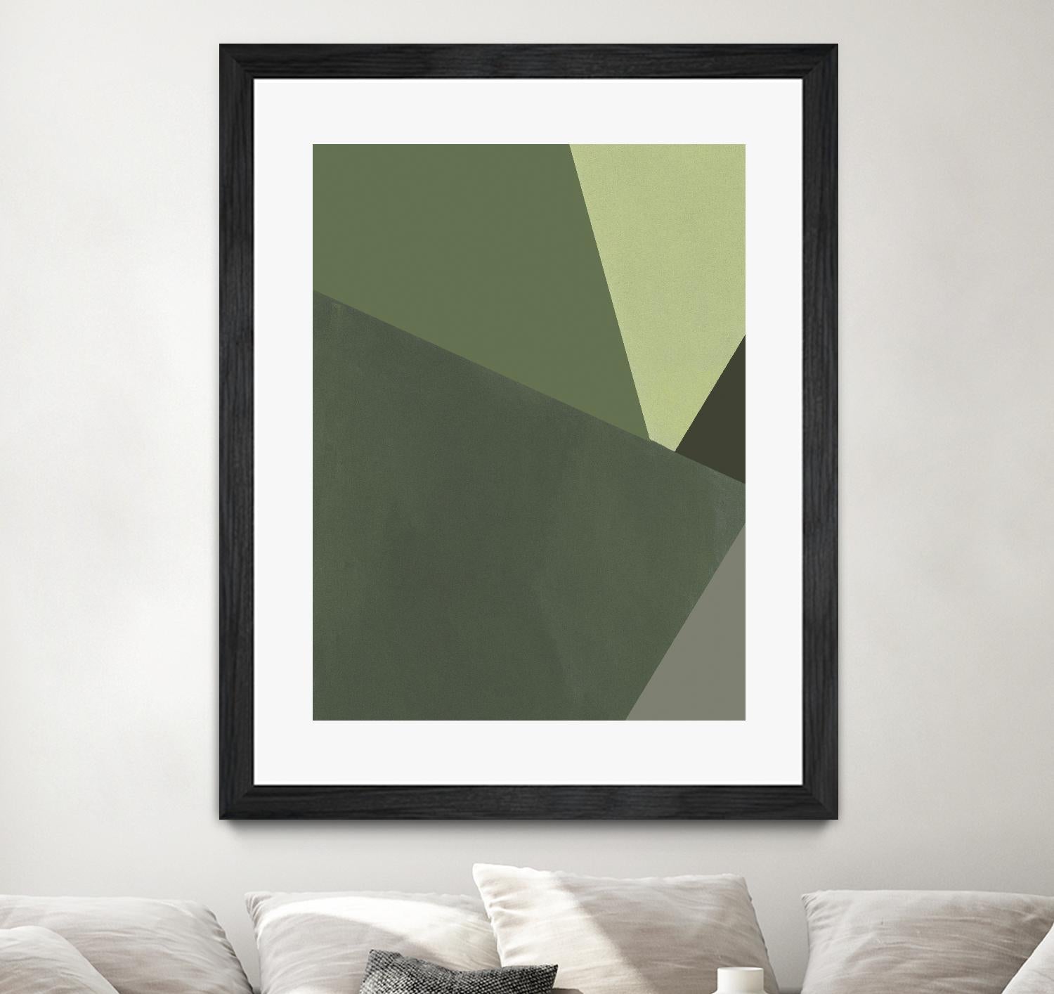 Sage Prism III by Jacob Green on GIANT ART - green abstract abstract