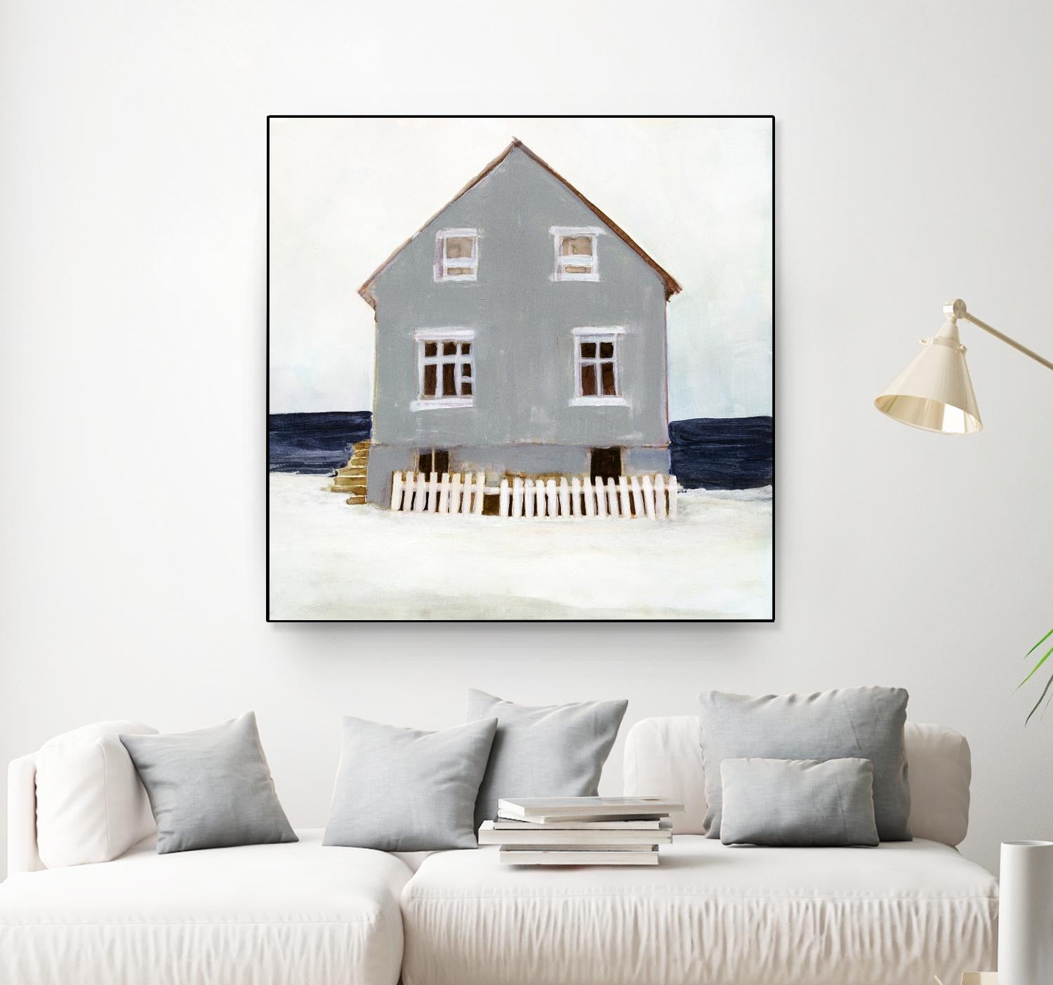 Beach Hut II by Stellar Design Studio on GIANT ART - blue coastal & tropical abstract