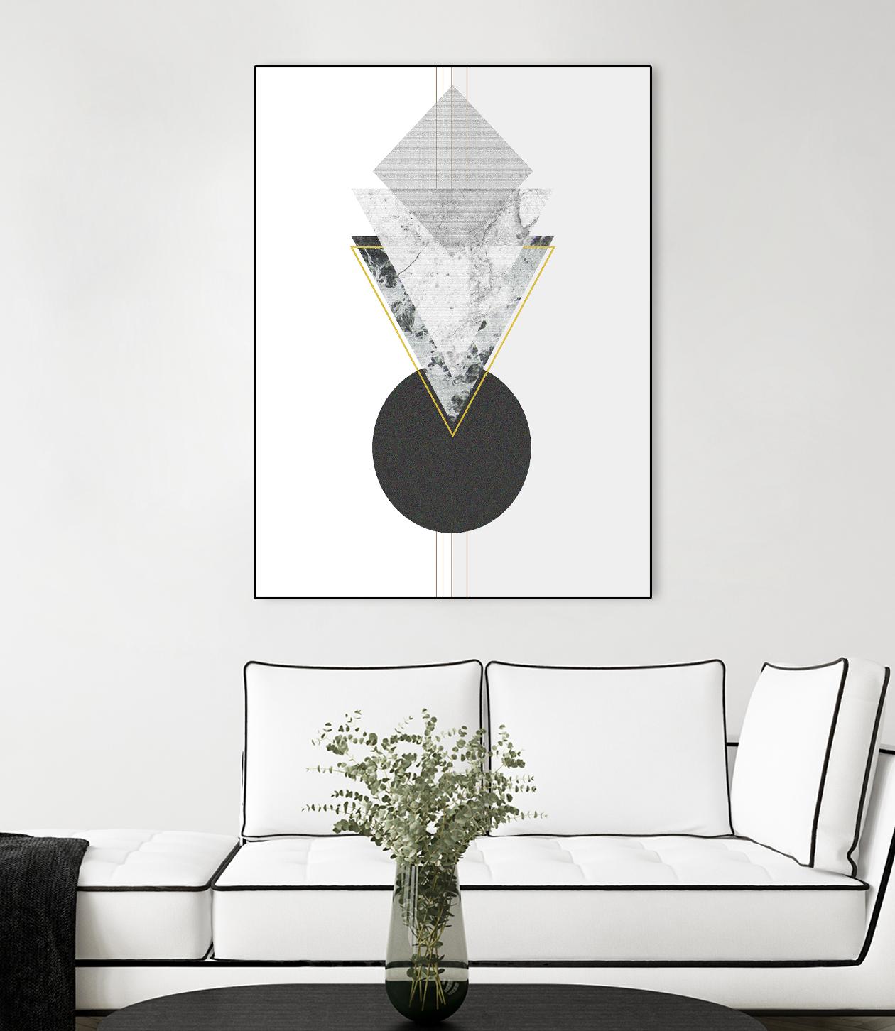 Marbled Deco I by Sabrina Balbuena on GIANT ART - gold abstract abstract