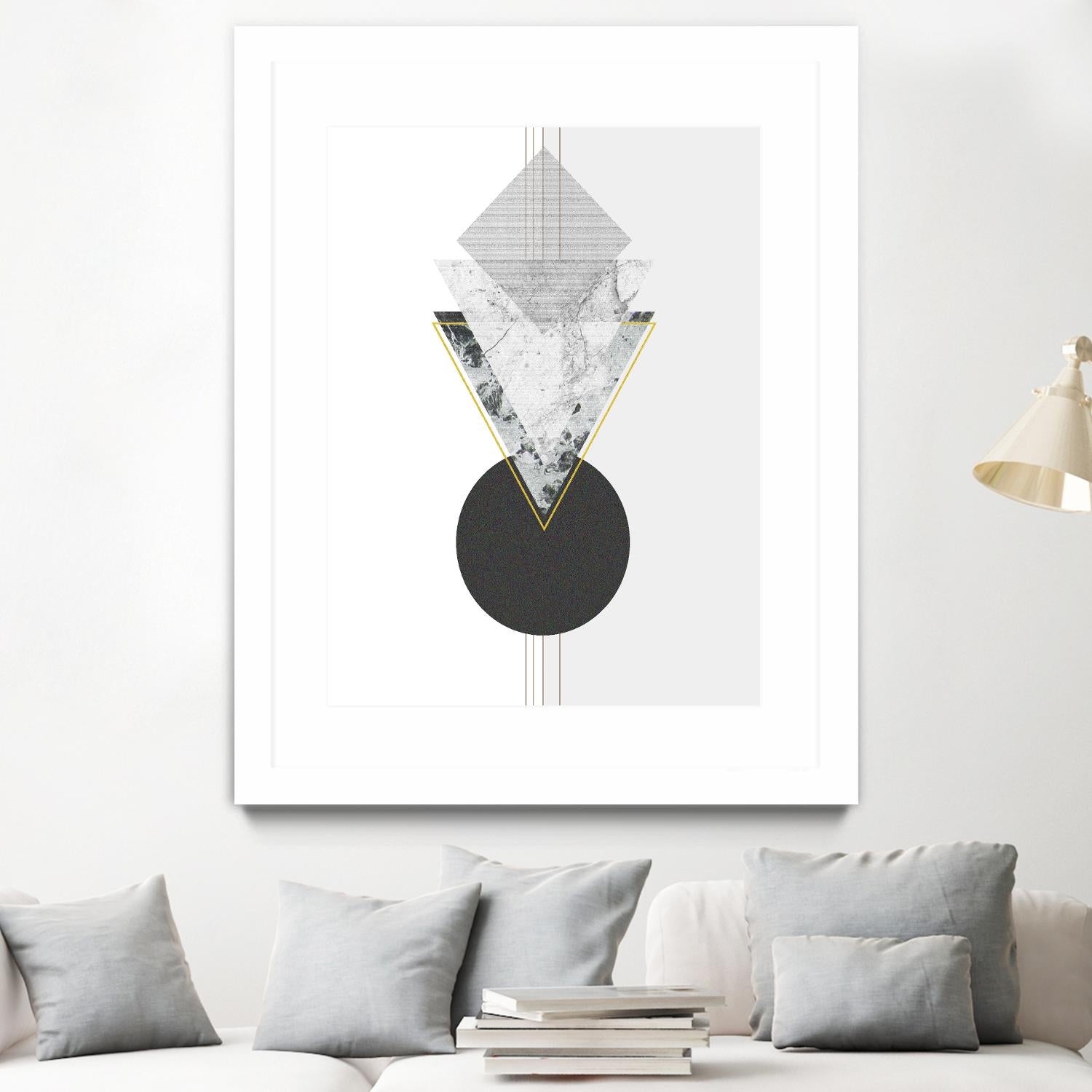 Marbled Deco I by Sabrina Balbuena on GIANT ART - gold abstract abstract