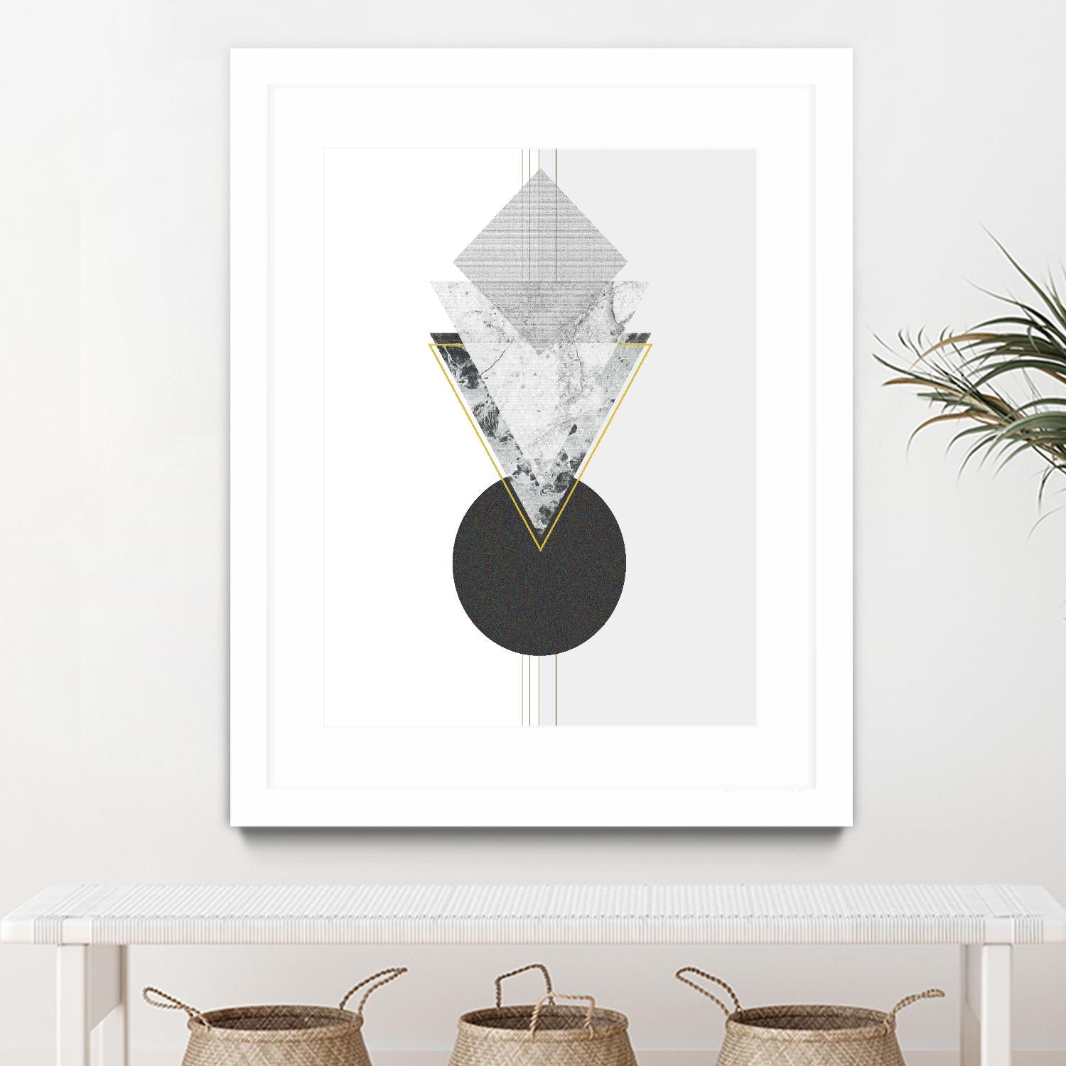 Marbled Deco I by Sabrina Balbuena on GIANT ART - gold abstract abstract