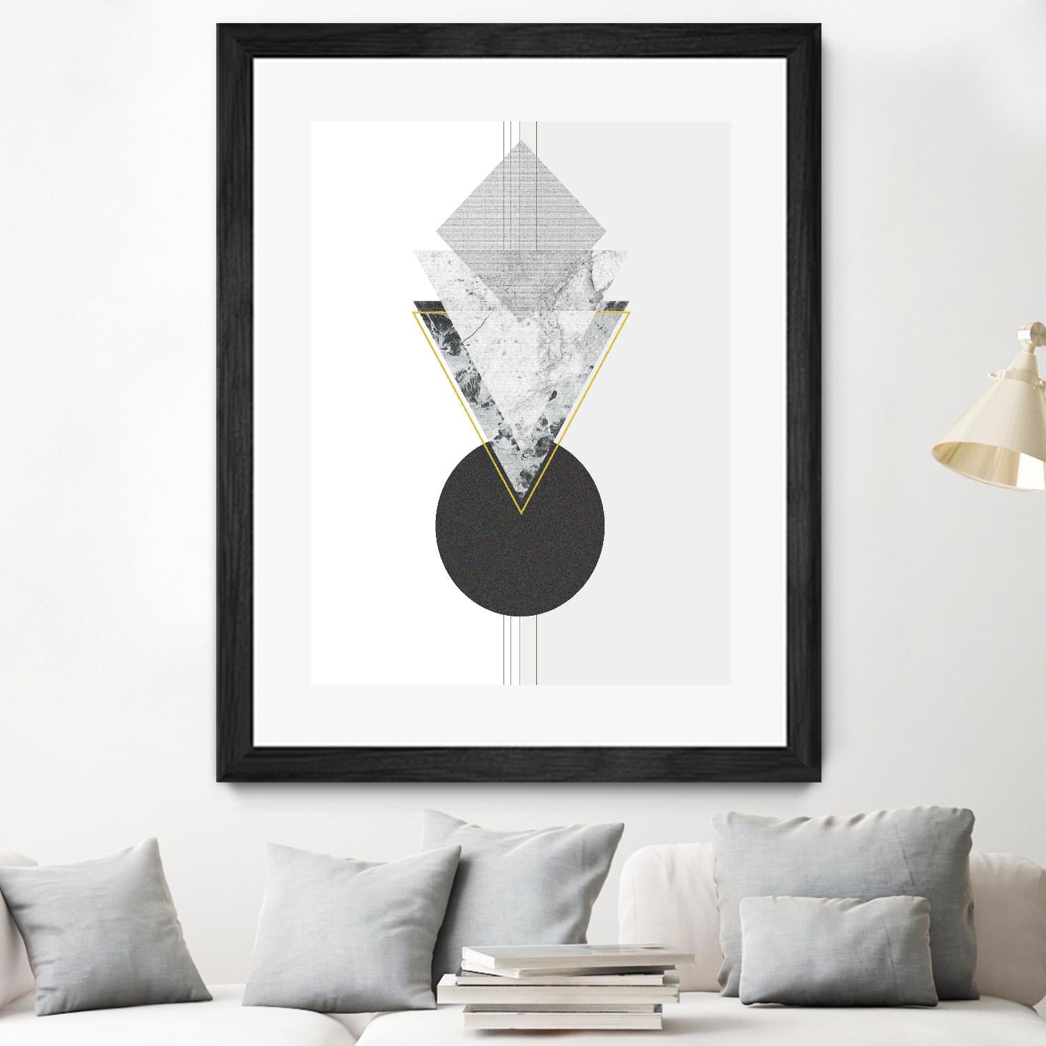 Marbled Deco I by Sabrina Balbuena on GIANT ART - gold abstract abstract