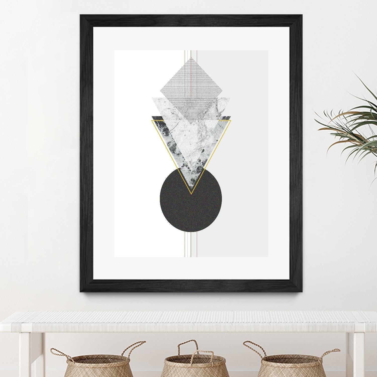 Marbled Deco I by Sabrina Balbuena on GIANT ART - gold abstract abstract