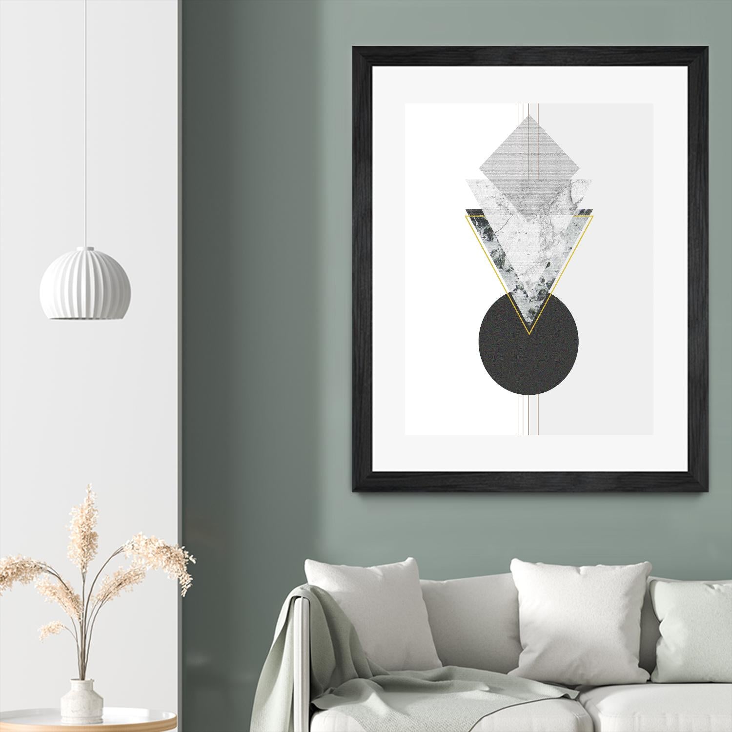 Marbled Deco I by Sabrina Balbuena on GIANT ART - gold abstract abstract