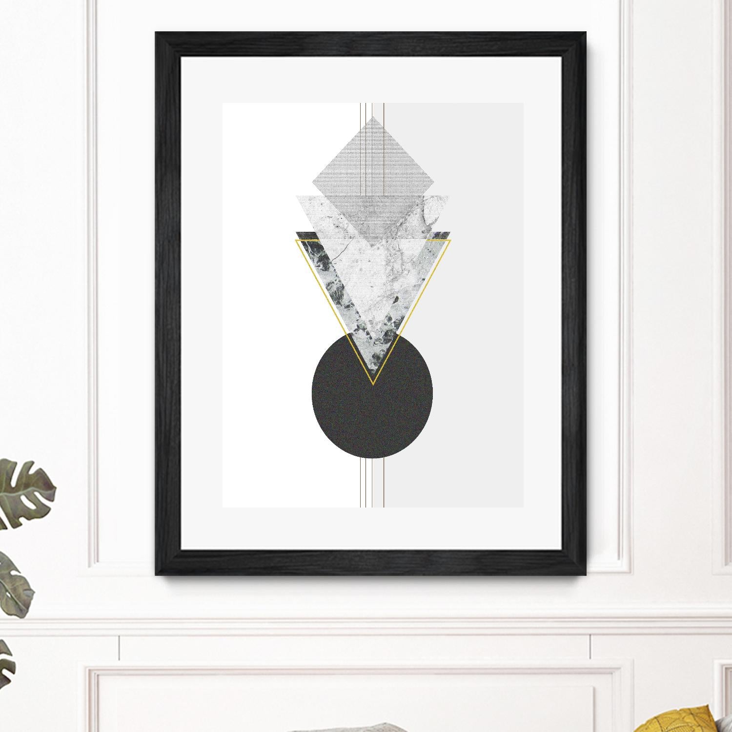 Marbled Deco I by Sabrina Balbuena on GIANT ART - gold abstract abstract