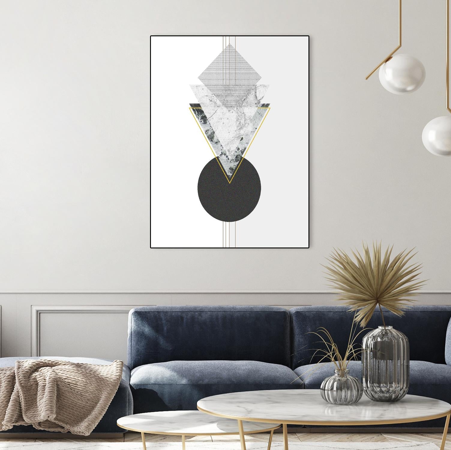 Marbled Deco I by Sabrina Balbuena on GIANT ART - gold abstract abstract