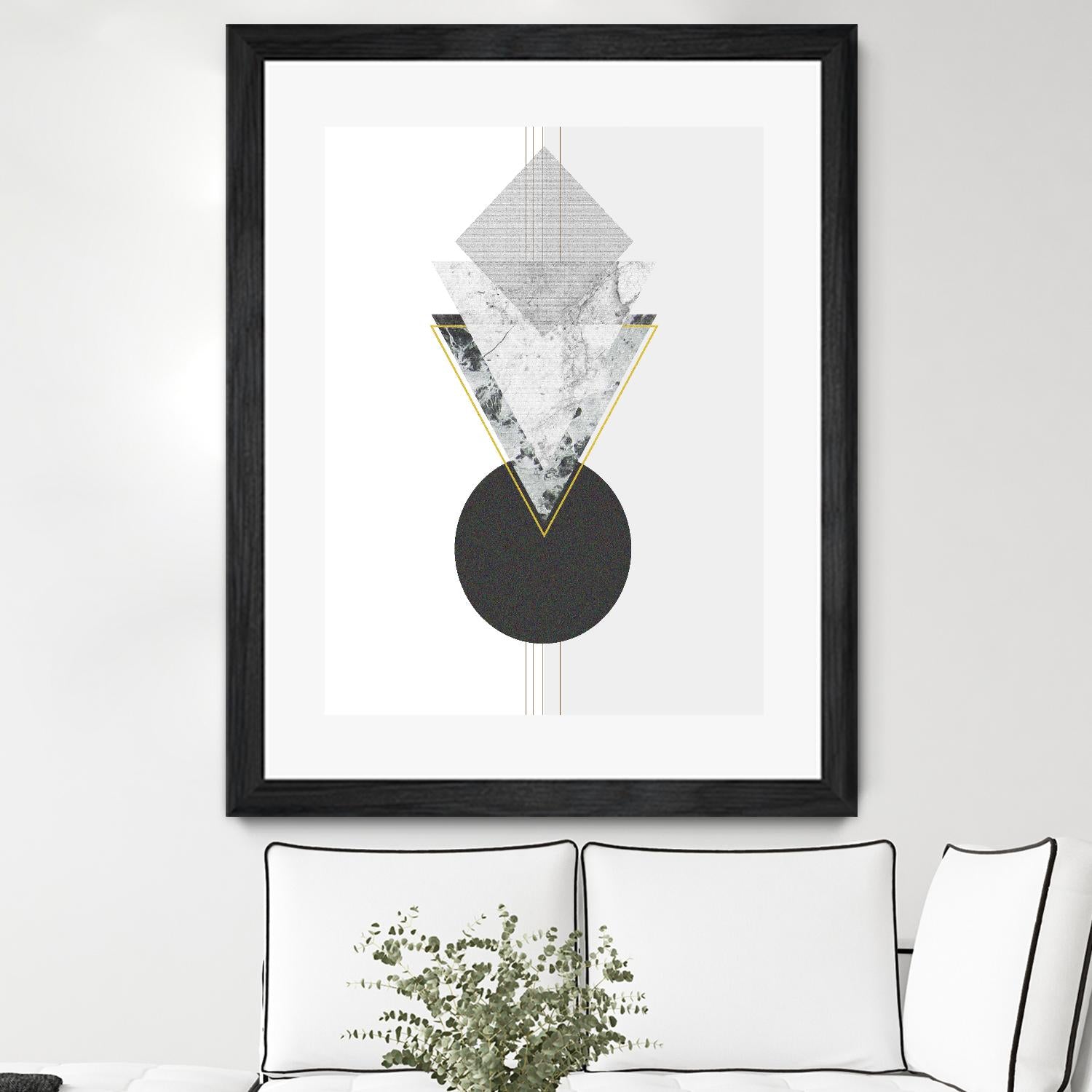 Marbled Deco I by Sabrina Balbuena on GIANT ART - gold abstract abstract