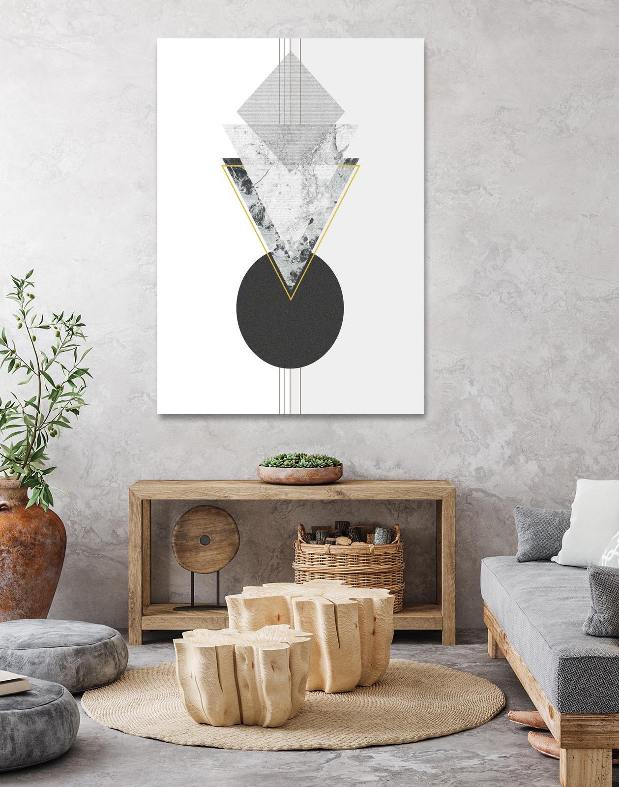 Marbled Deco I by Sabrina Balbuena on GIANT ART - gold abstract abstract