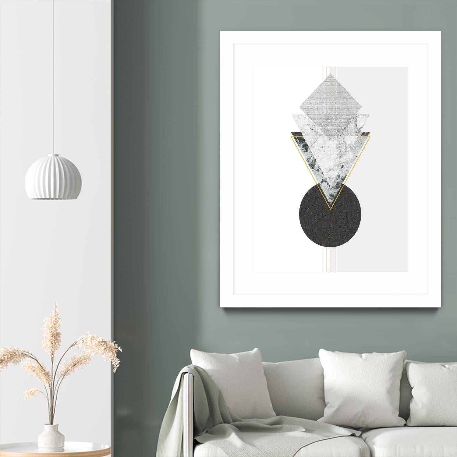 Marbled Deco I by Sabrina Balbuena on GIANT ART - gold abstract abstract