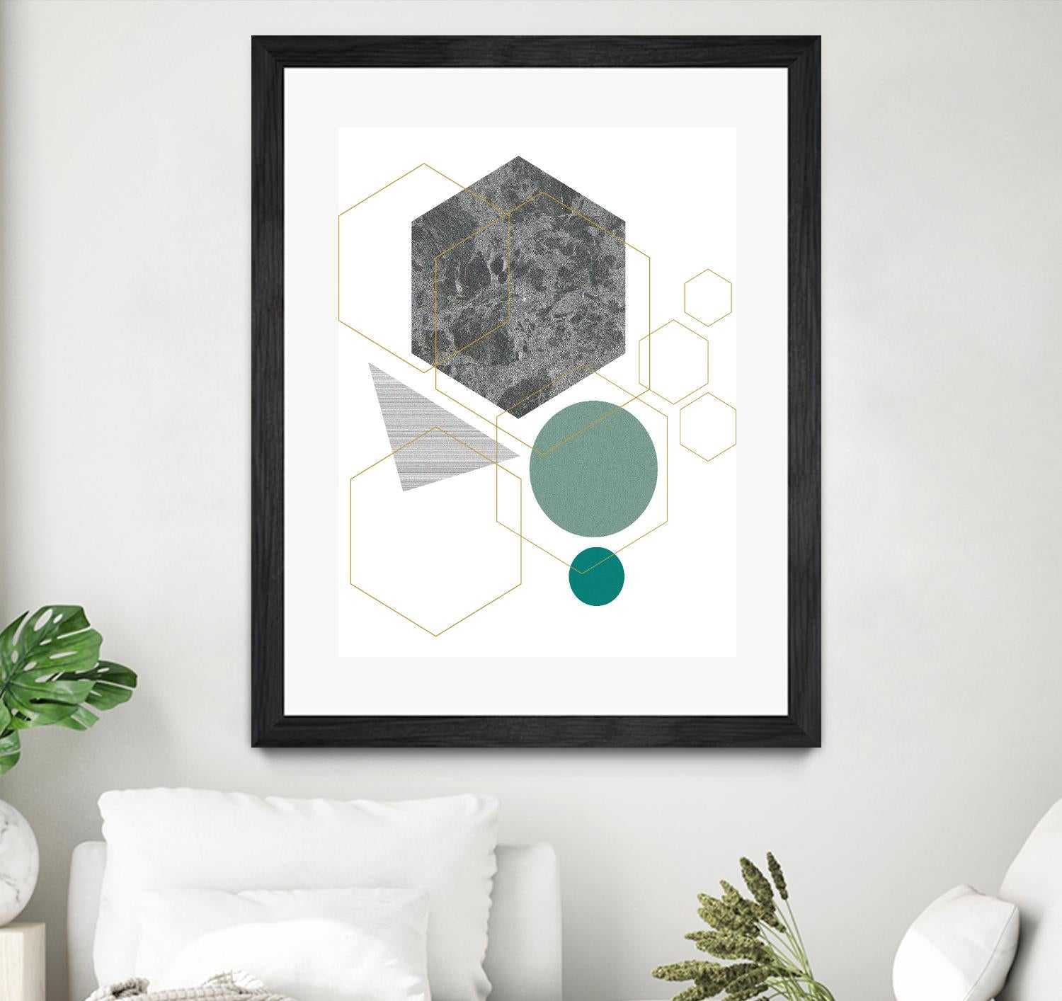 Marbled Deco II by Sabrina Balbuena on GIANT ART - grey abstract abstract