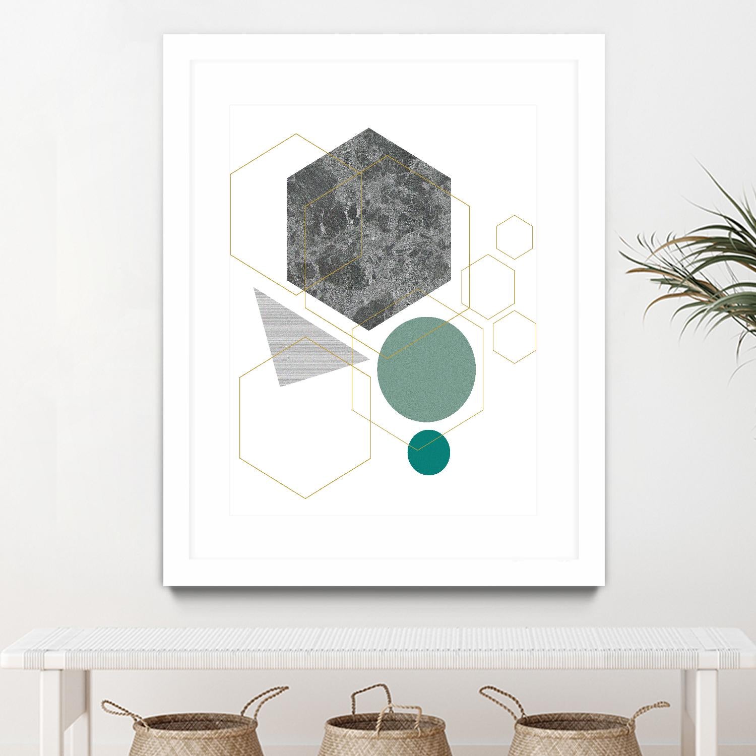 Marbled Deco II by Sabrina Balbuena on GIANT ART - grey abstract abstract