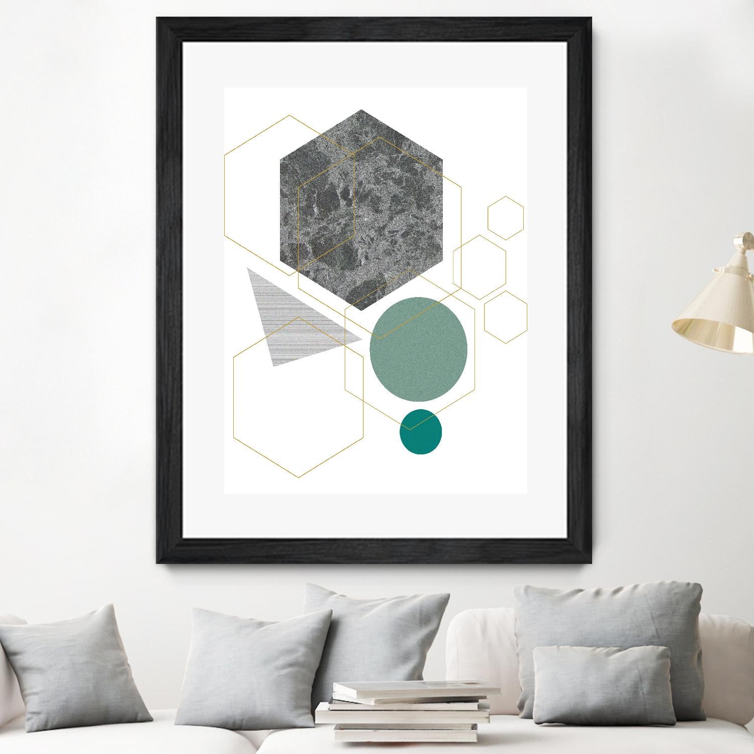 Marbled Deco II by Sabrina Balbuena on GIANT ART - grey abstract abstract