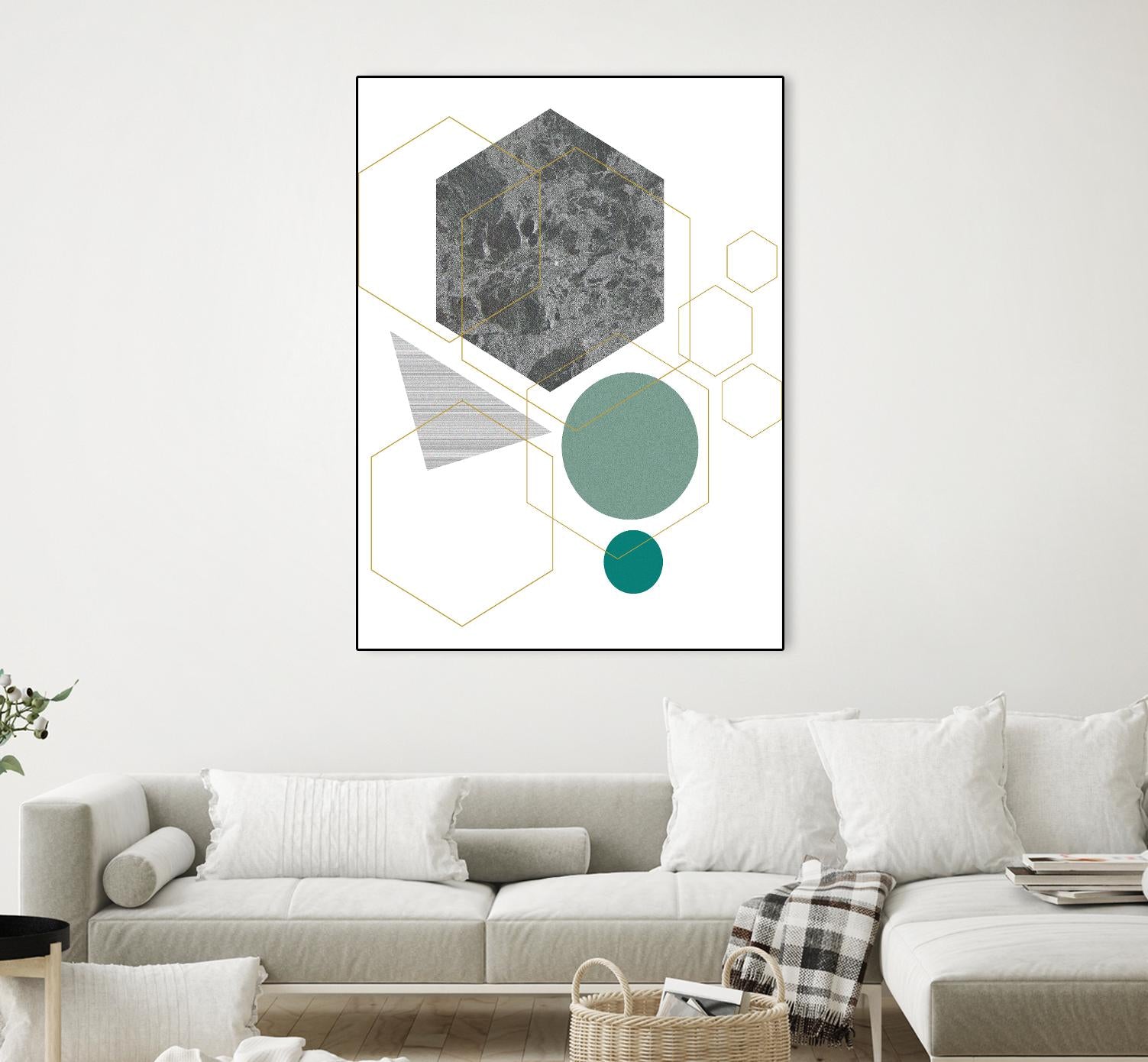 Marbled Deco II by Sabrina Balbuena on GIANT ART - grey abstract abstract