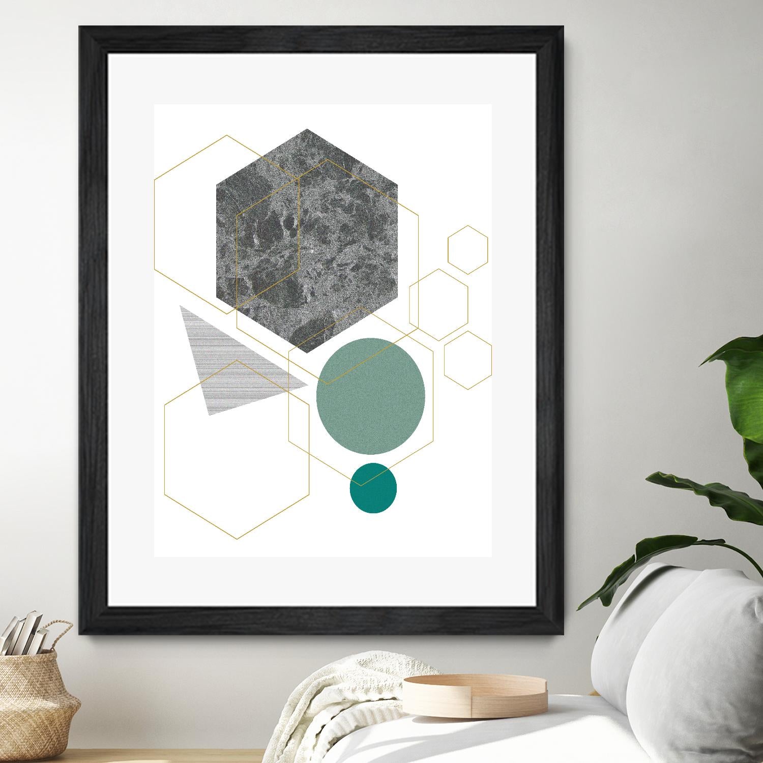 Marbled Deco II by Sabrina Balbuena on GIANT ART - grey abstract abstract