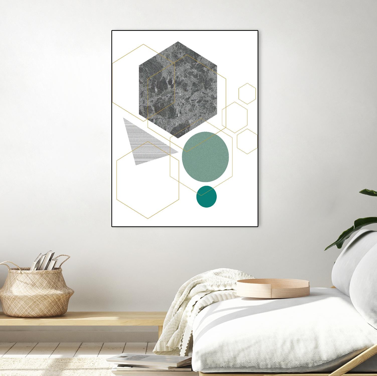 Marbled Deco II by Sabrina Balbuena on GIANT ART - grey abstract abstract