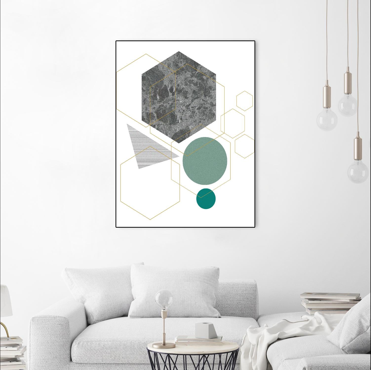 Marbled Deco II by Sabrina Balbuena on GIANT ART - grey abstract abstract