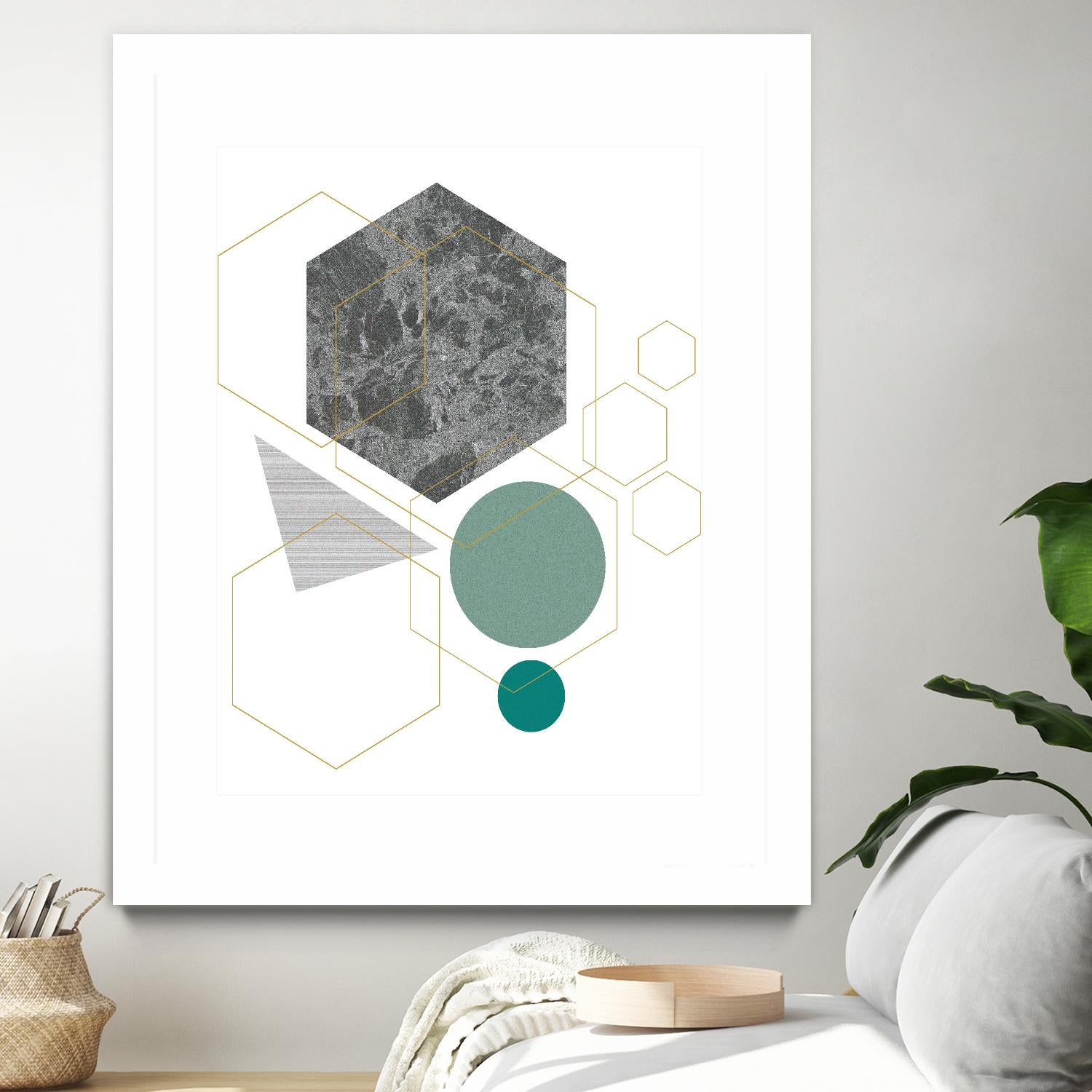 Marbled Deco II by Sabrina Balbuena on GIANT ART - grey abstract abstract