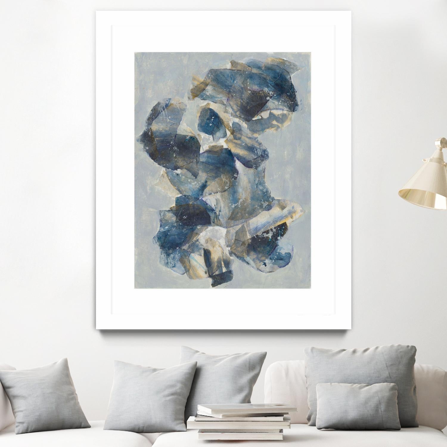 Crystal & Stone I by Joyce Combs on GIANT ART - beige abstract abstract