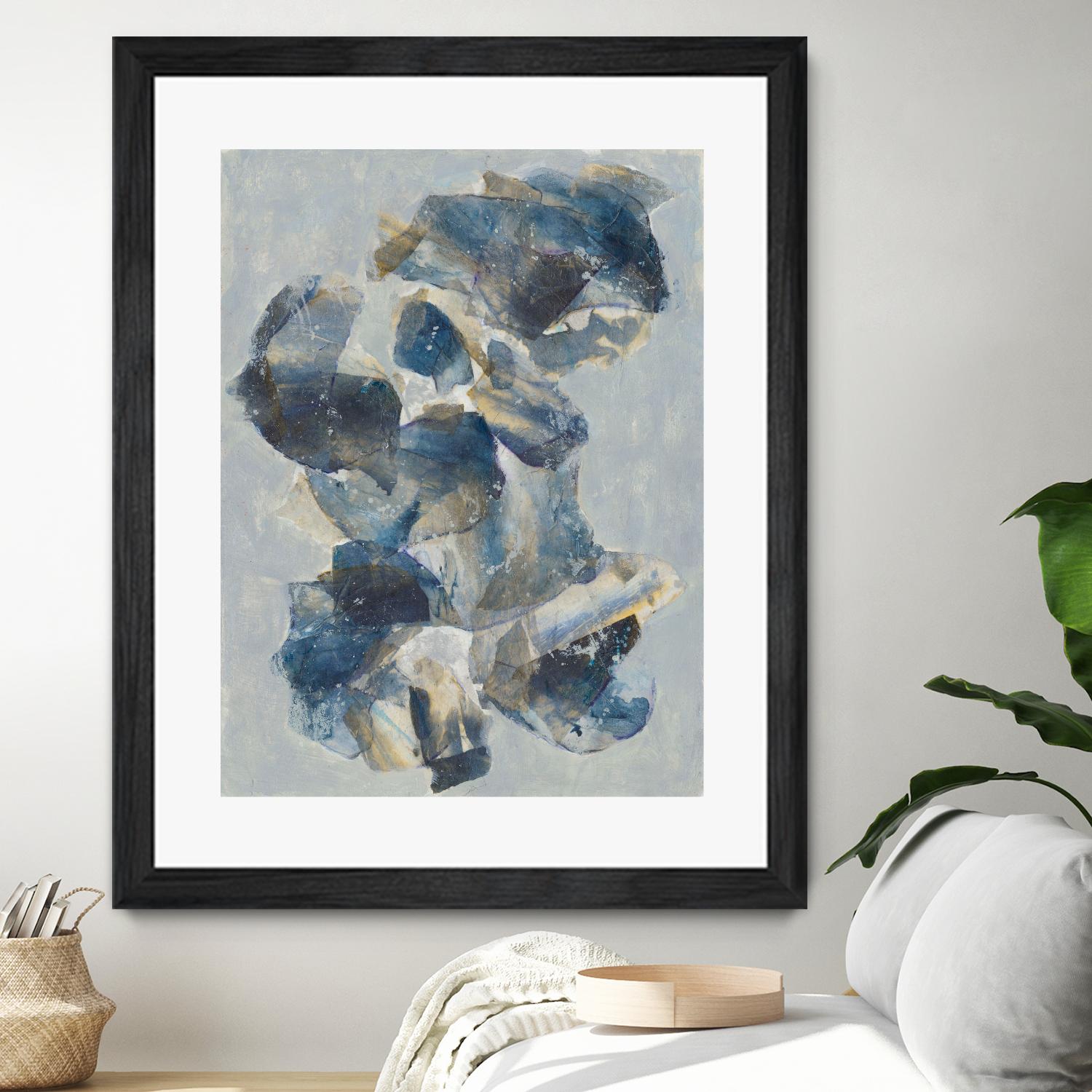 Crystal & Stone I by Joyce Combs on GIANT ART - beige abstract abstract