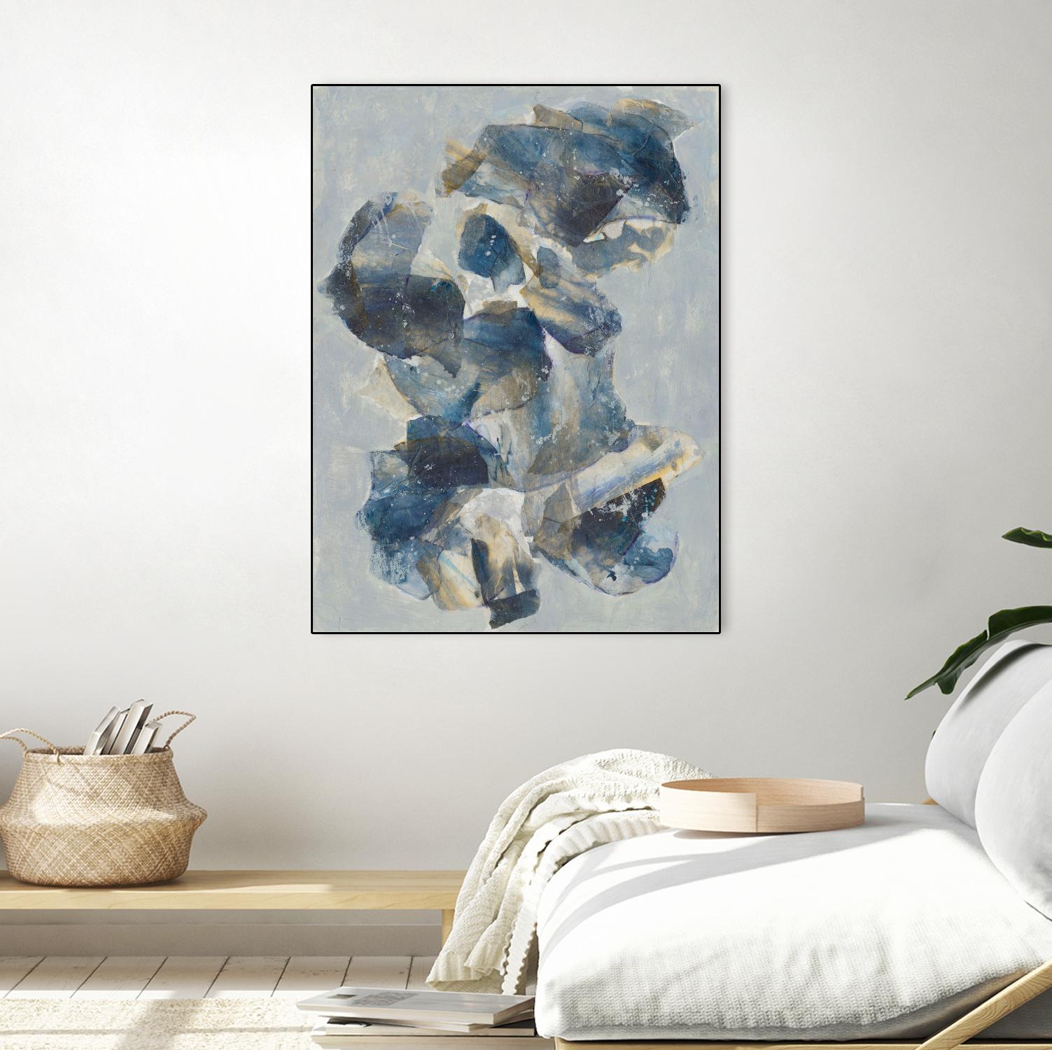 Crystal & Stone I by Joyce Combs on GIANT ART - beige abstract abstract
