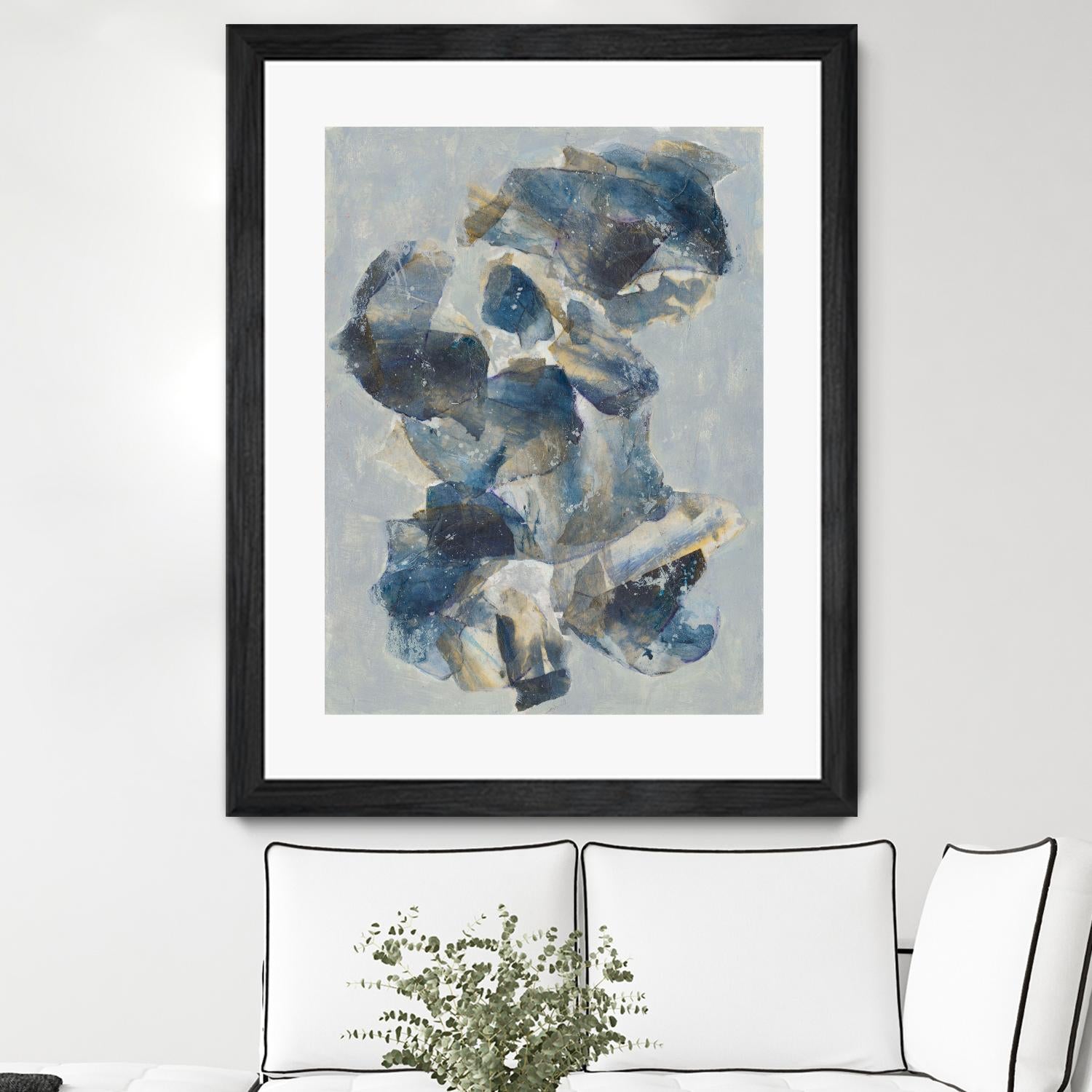 Crystal & Stone I by Joyce Combs on GIANT ART - beige abstract abstract