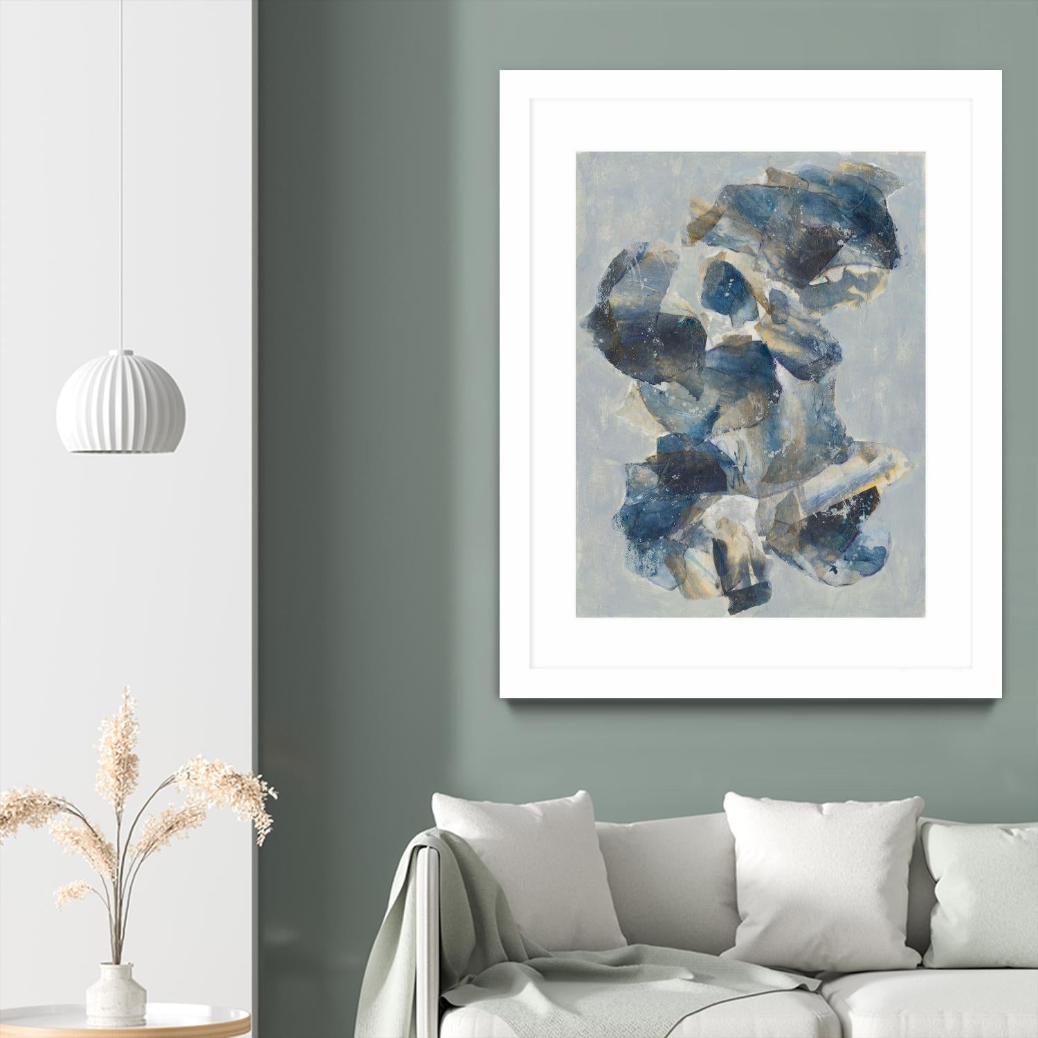 Crystal & Stone I by Joyce Combs on GIANT ART - beige abstract abstract