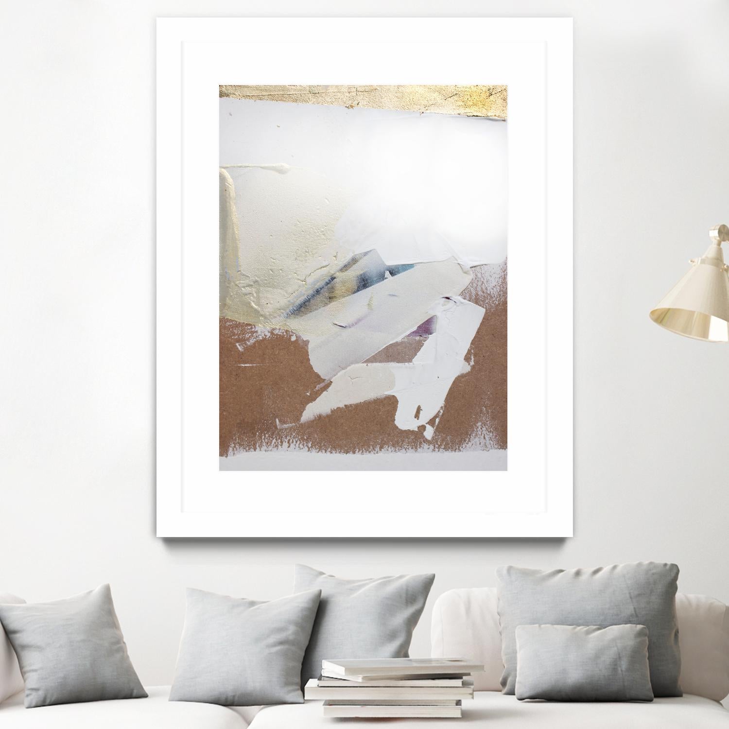 Gold Divided I by Kent Youngstrom on GIANT ART - gold abstract abstrait