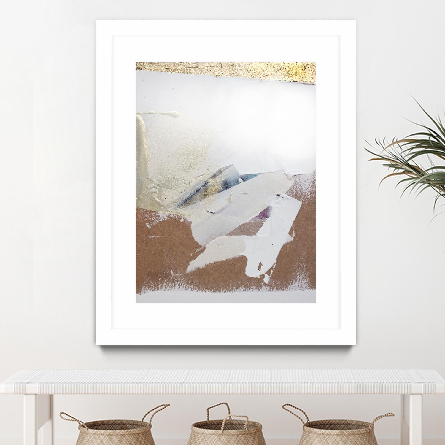 Gold Divided I by Kent Youngstrom on GIANT ART - gold abstract abstrait