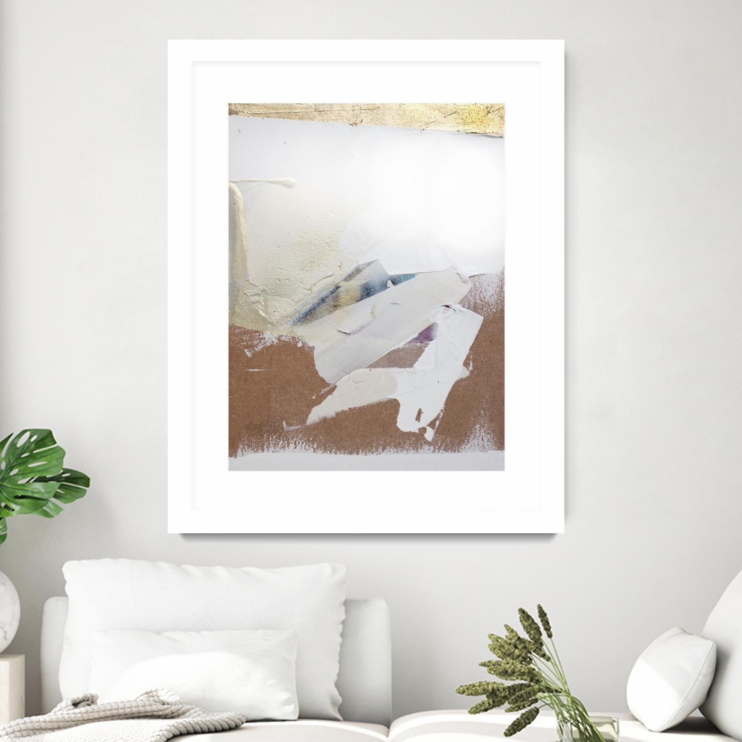 Gold Divided I by Kent Youngstrom on GIANT ART - gold abstract abstrait