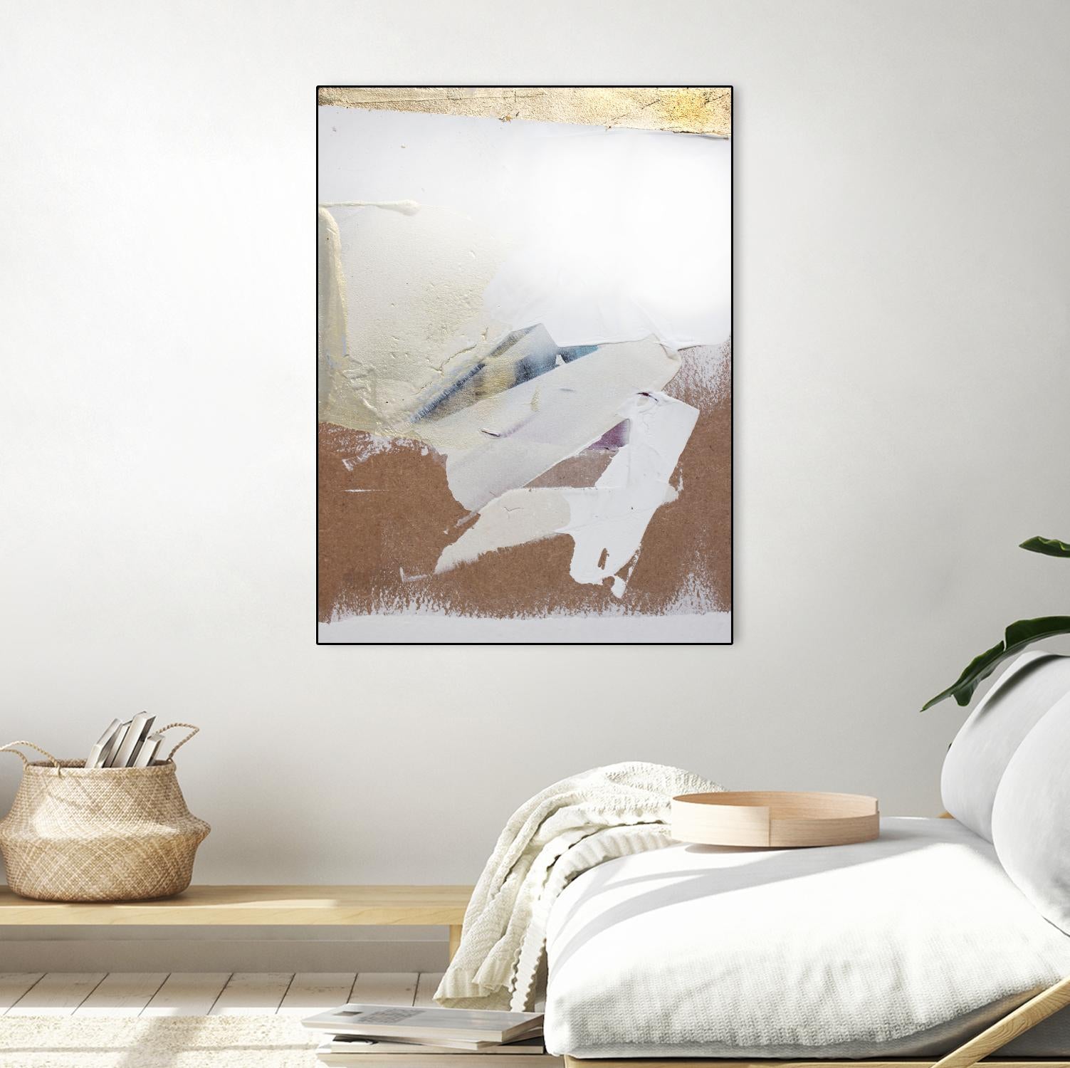 Gold Divided I by Kent Youngstrom on GIANT ART - gold abstract abstrait