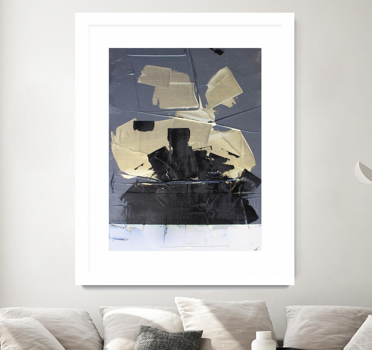 Gold Divided III by Kent Youngstrom on GIANT ART - gold abstract abstract