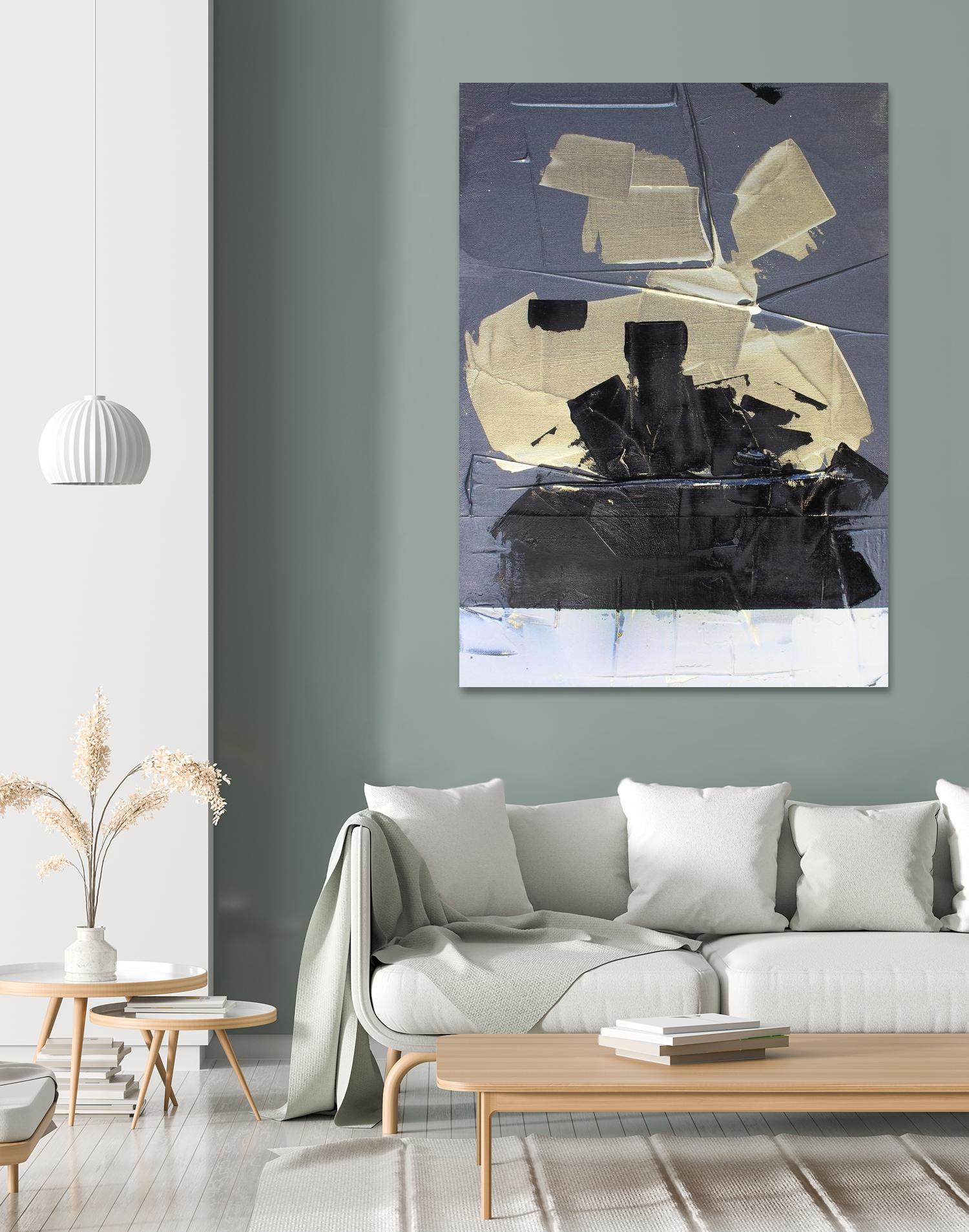 Gold Divided III by Kent Youngstrom on GIANT ART - gold abstract abstract