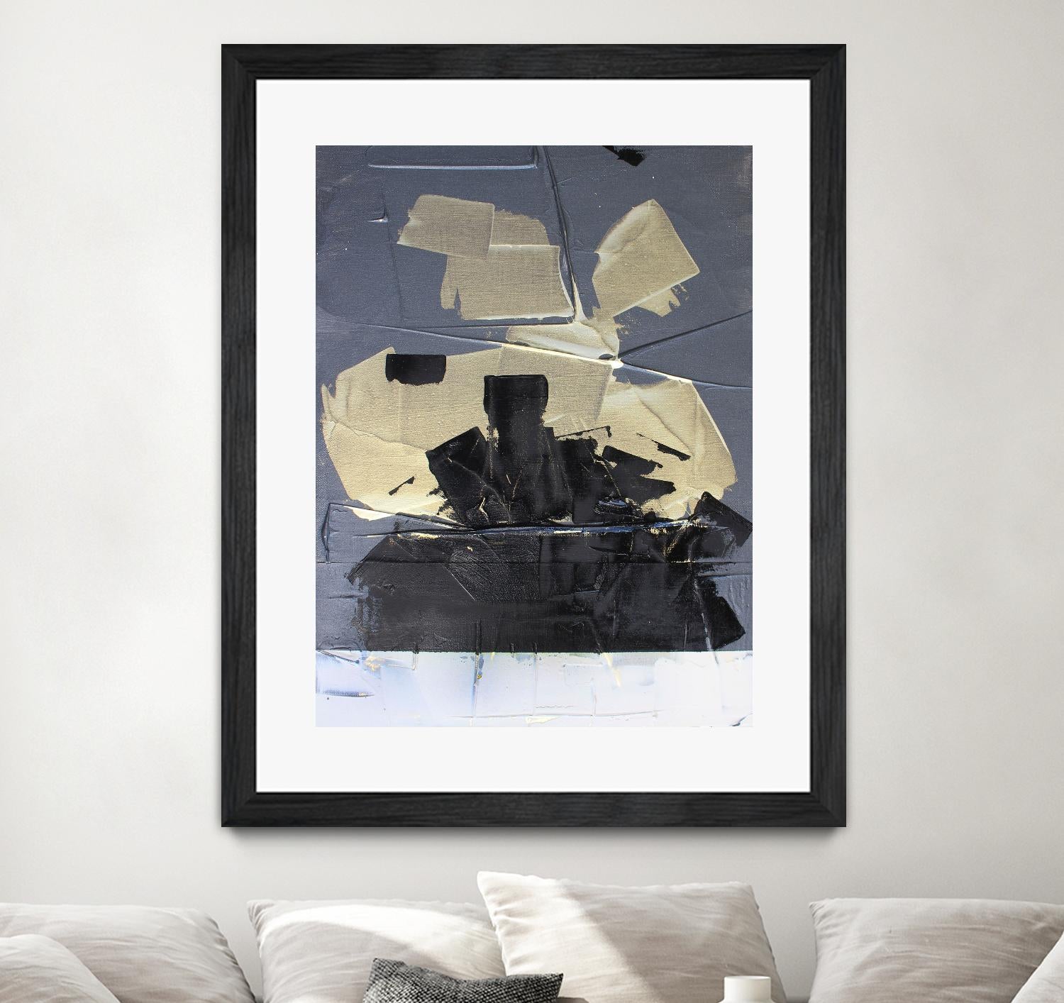 Gold Divided III by Kent Youngstrom on GIANT ART - gold abstract abstract