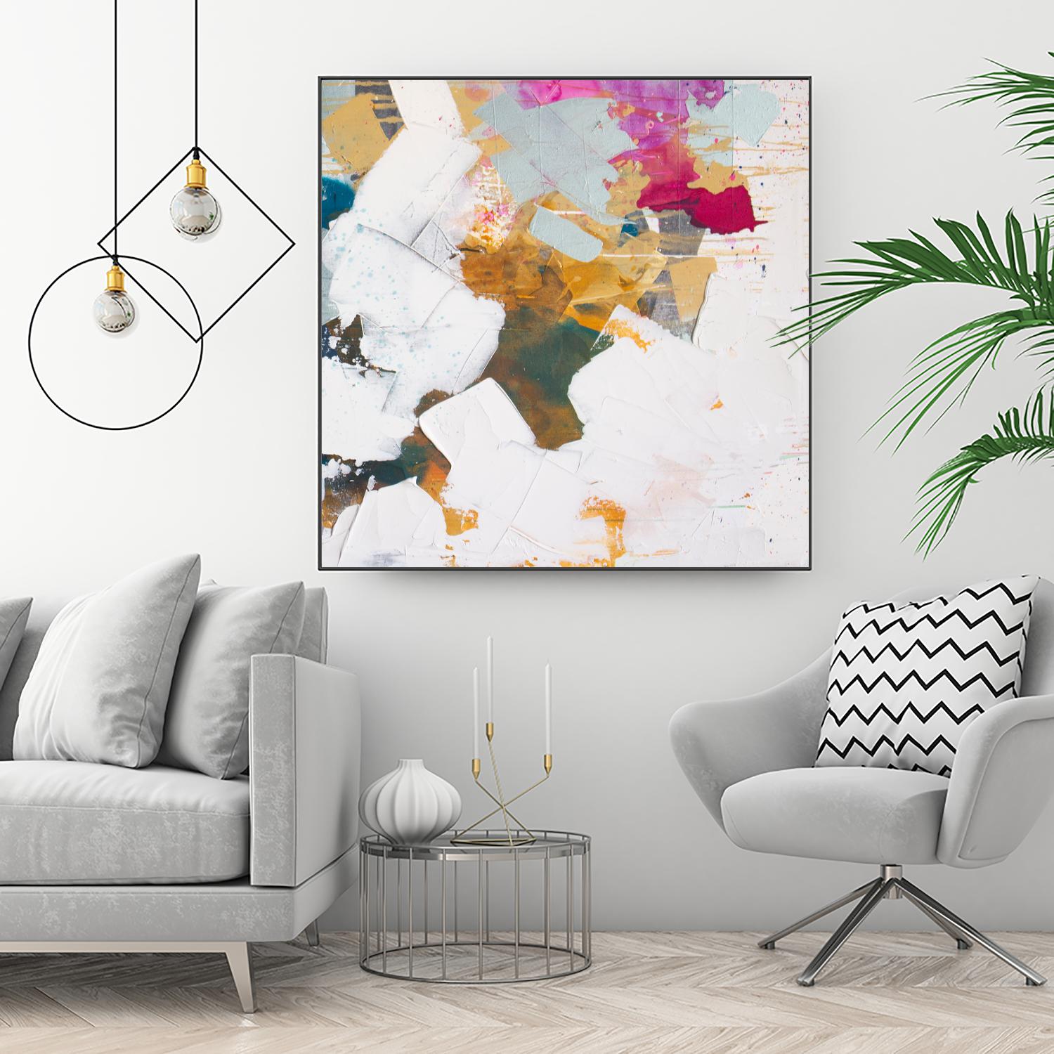 i see you diptych II by Kent Youngstrom on GIANT ART - gold abstract abstract