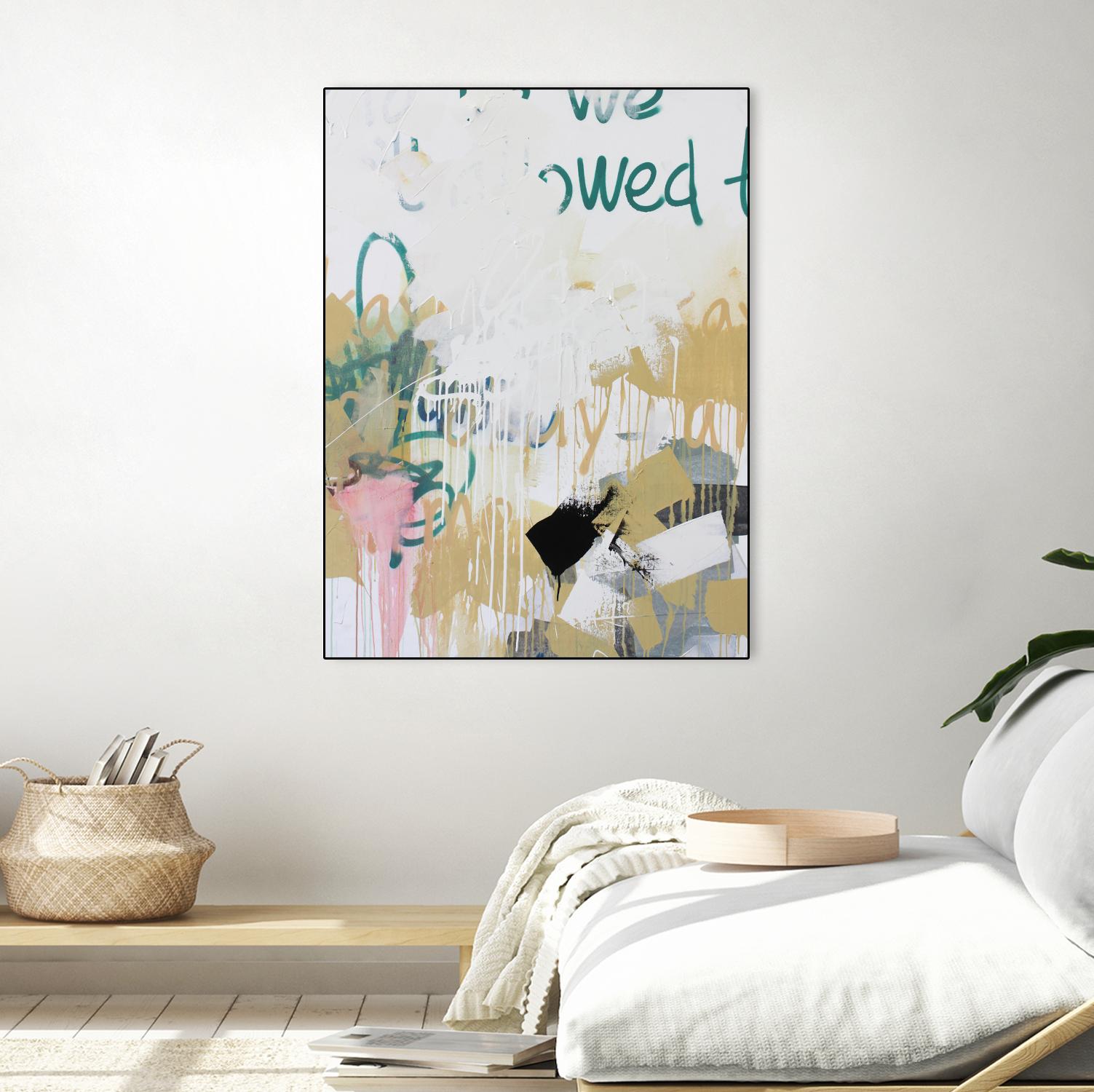 I'm Okay IV by Kent Youngstrom on GIANT ART - gold abstract abstract