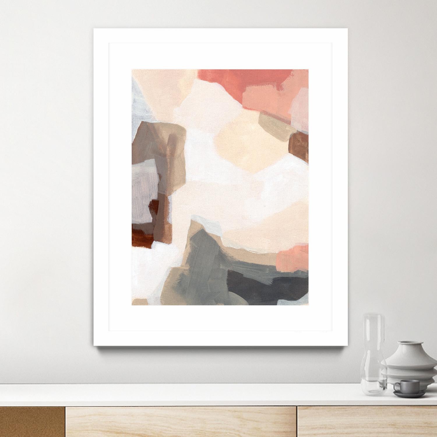 Mesa Prism I by June Vess on GIANT ART - pink abstract abstract
