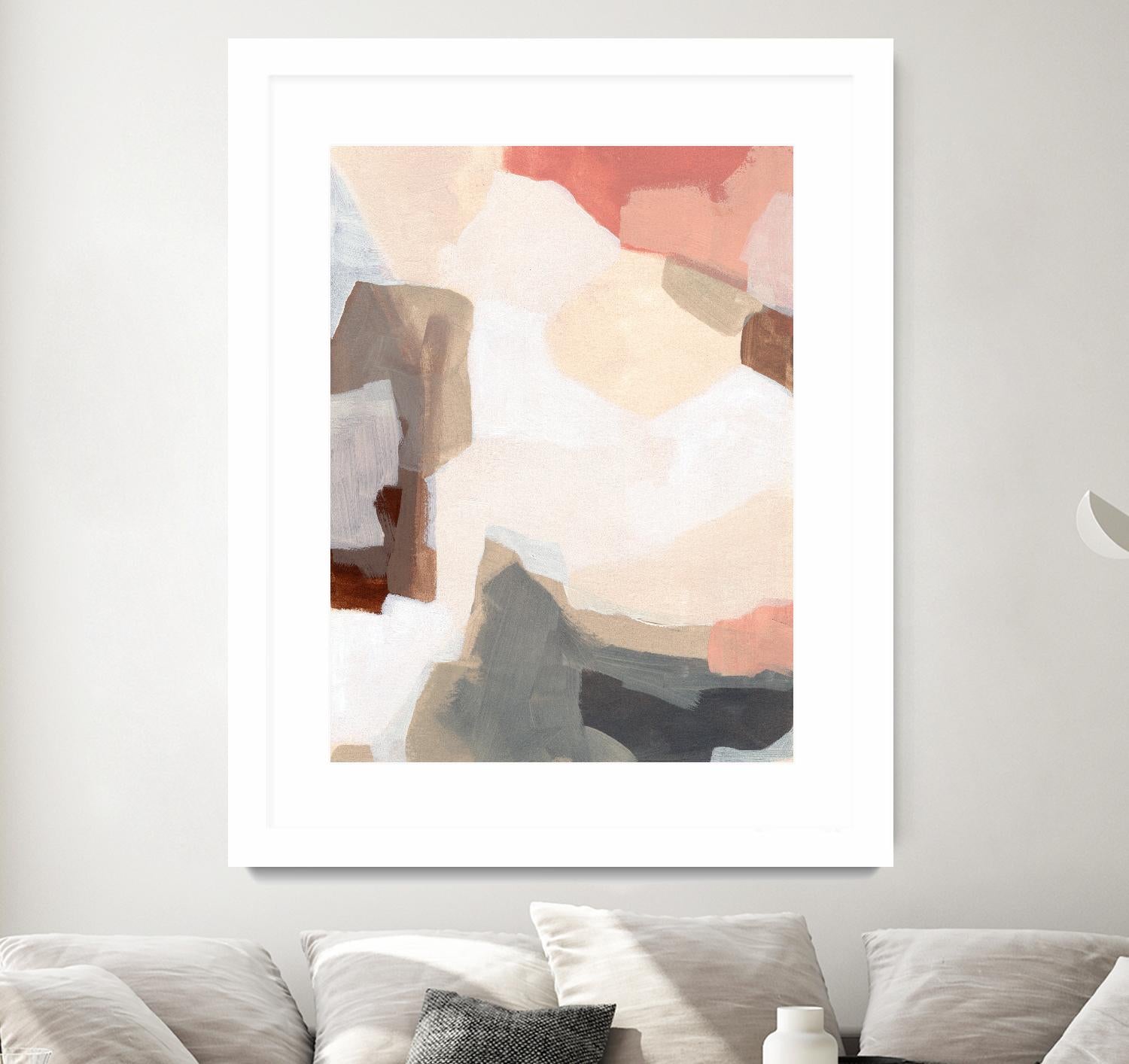 Mesa Prism I by June Vess on GIANT ART - pink abstract abstract