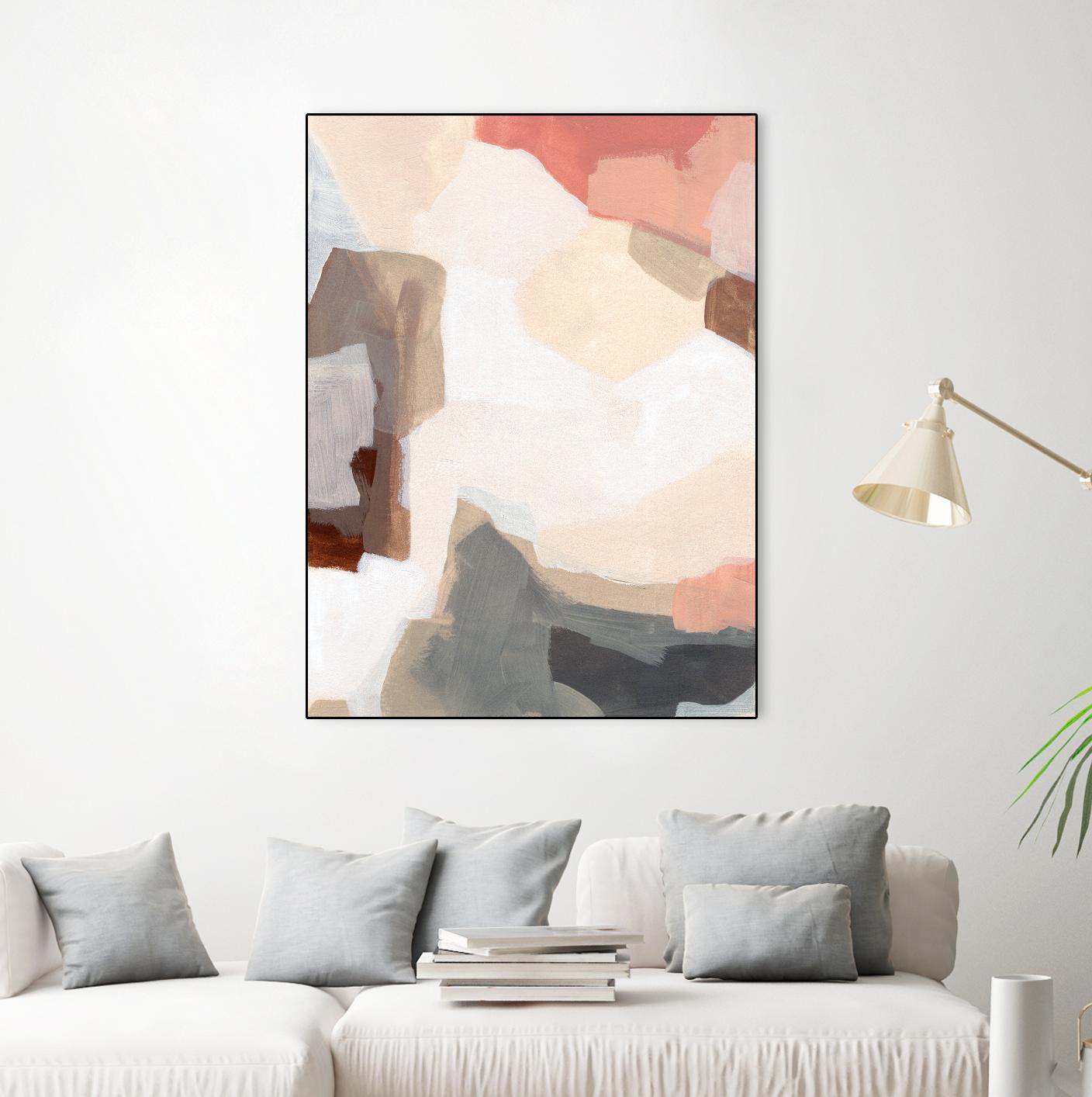 Mesa Prism I by June Vess on GIANT ART - pink abstract abstract