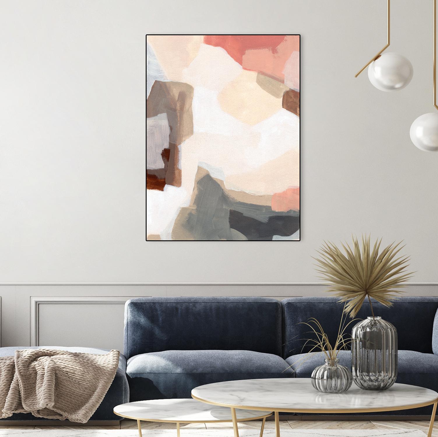 Mesa Prism I by June Vess on GIANT ART - pink abstract abstract