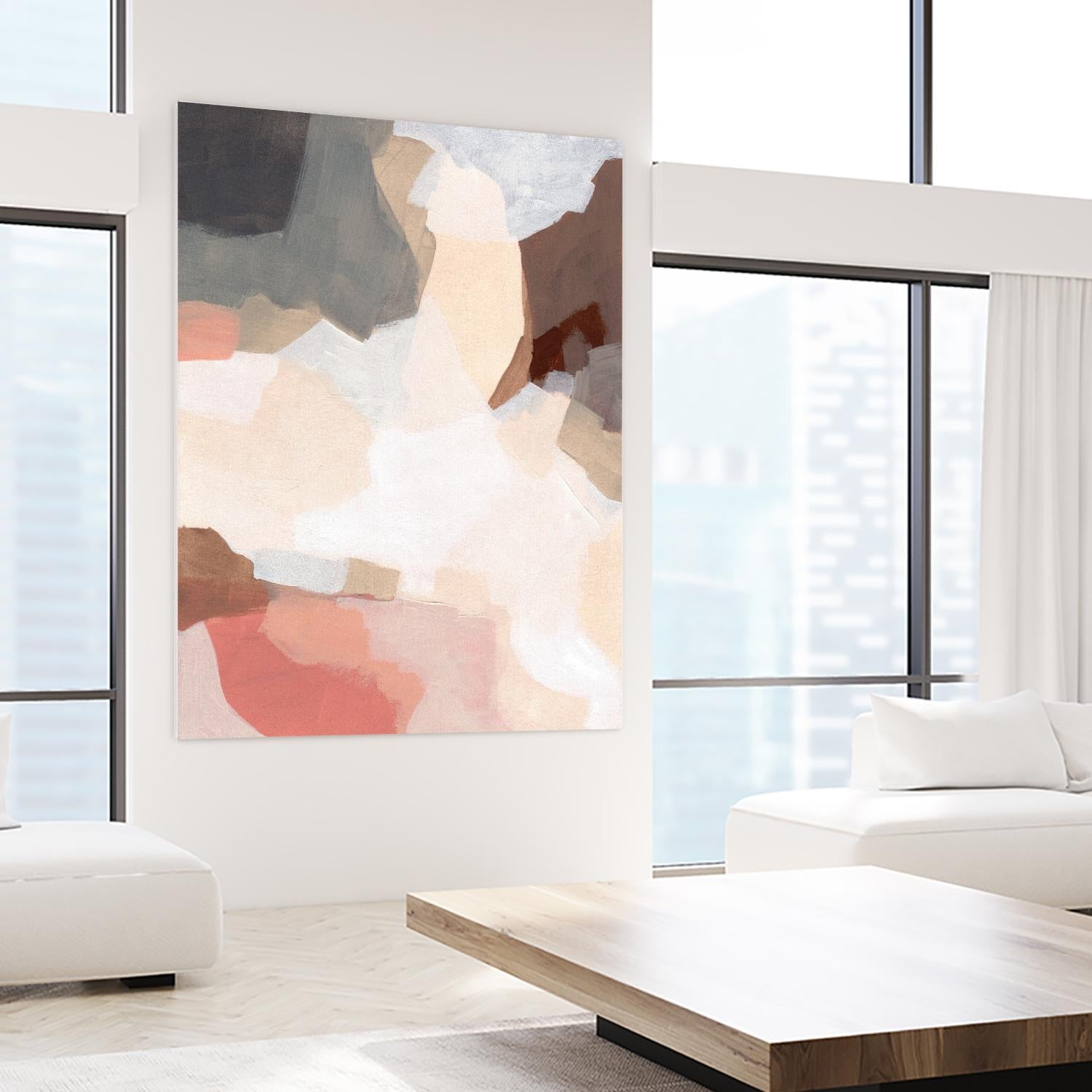 Mesa Prism II by June Vess on GIANT ART - beige abstract abstract