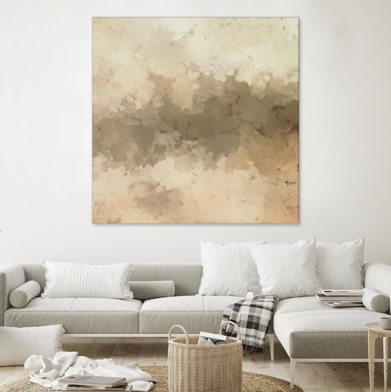 Freeform I by Alonzo Saunders on GIANT ART - beige abstract abstract