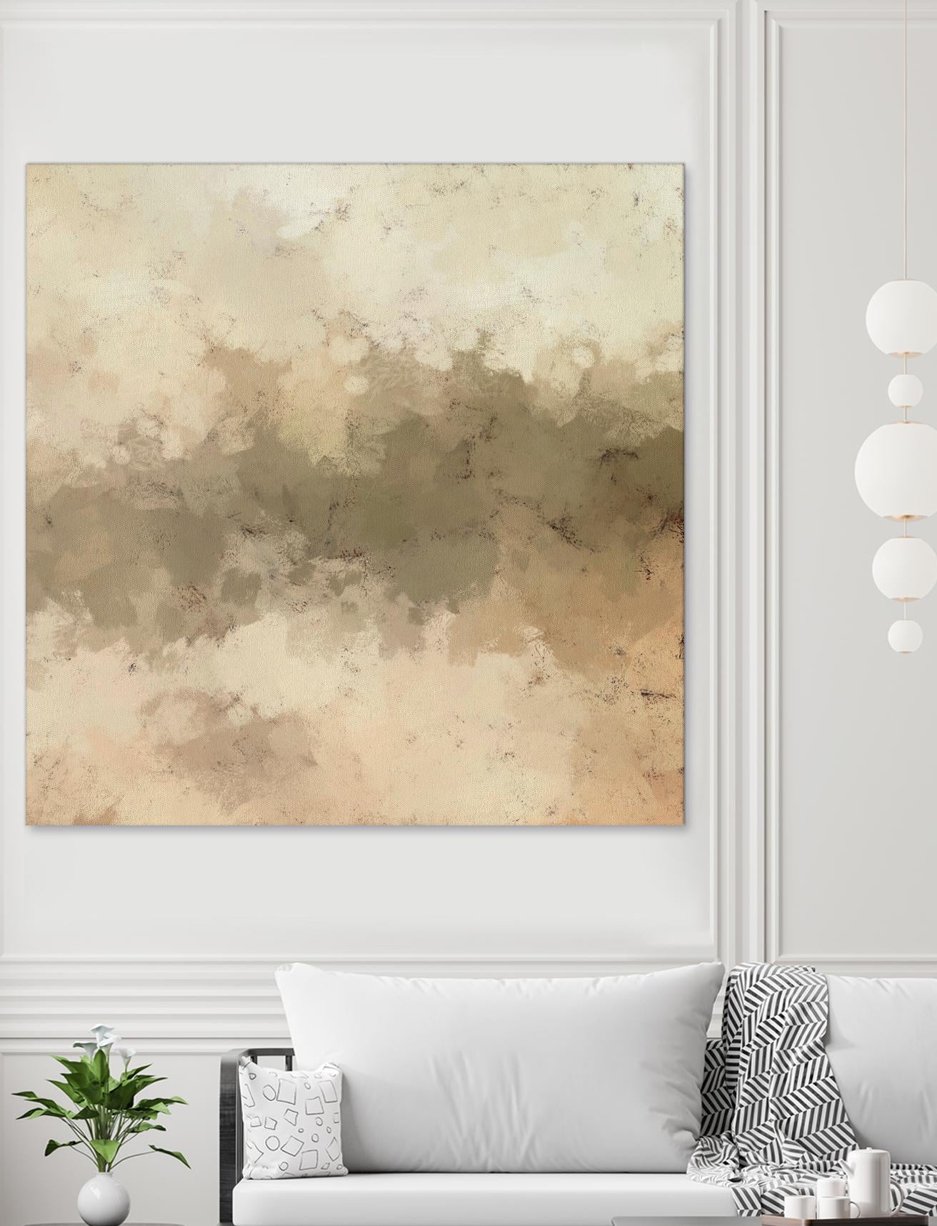 Freeform I by Alonzo Saunders on GIANT ART - beige abstract abstract