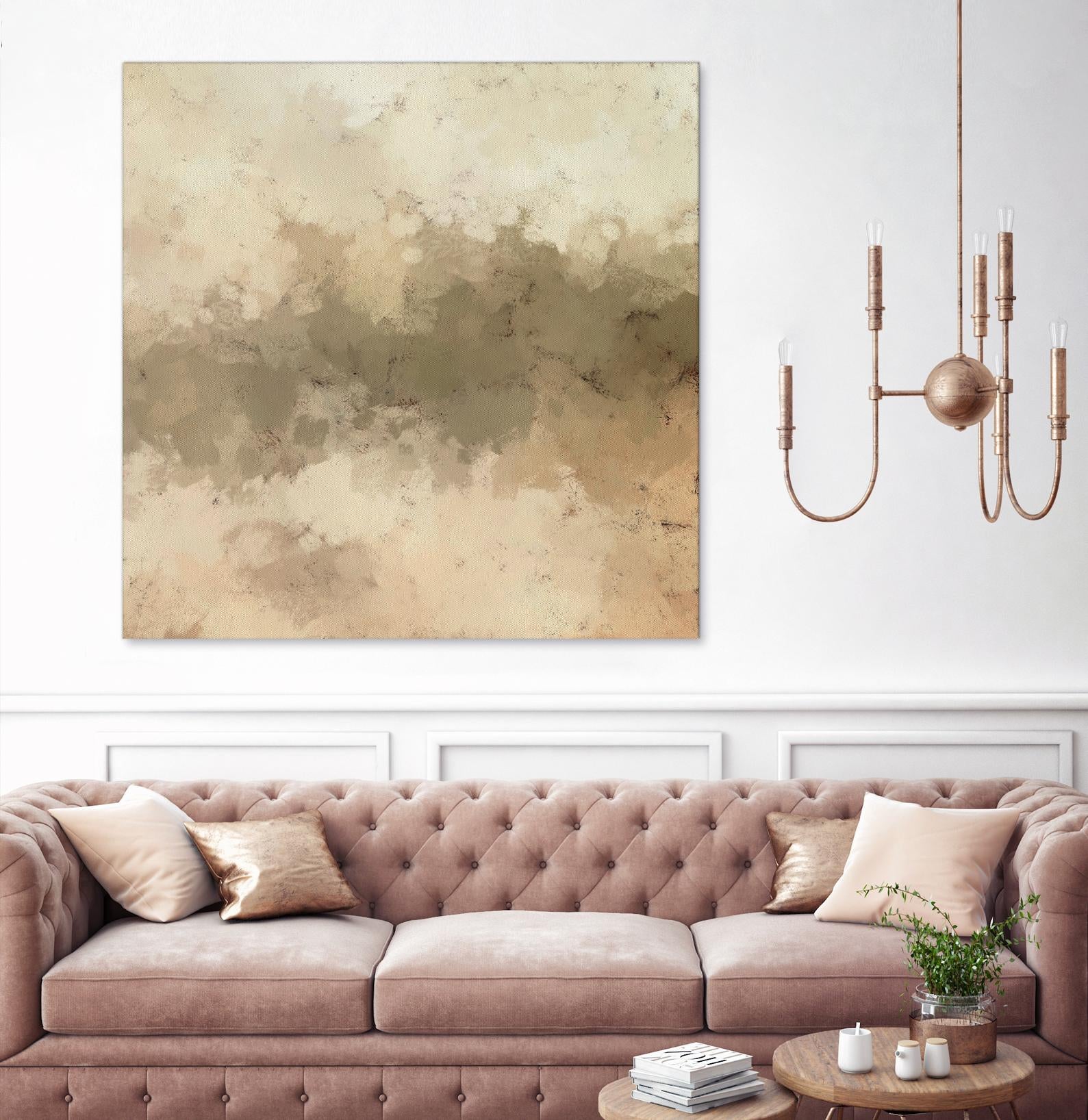 Freeform I by Alonzo Saunders on GIANT ART - beige abstract abstract